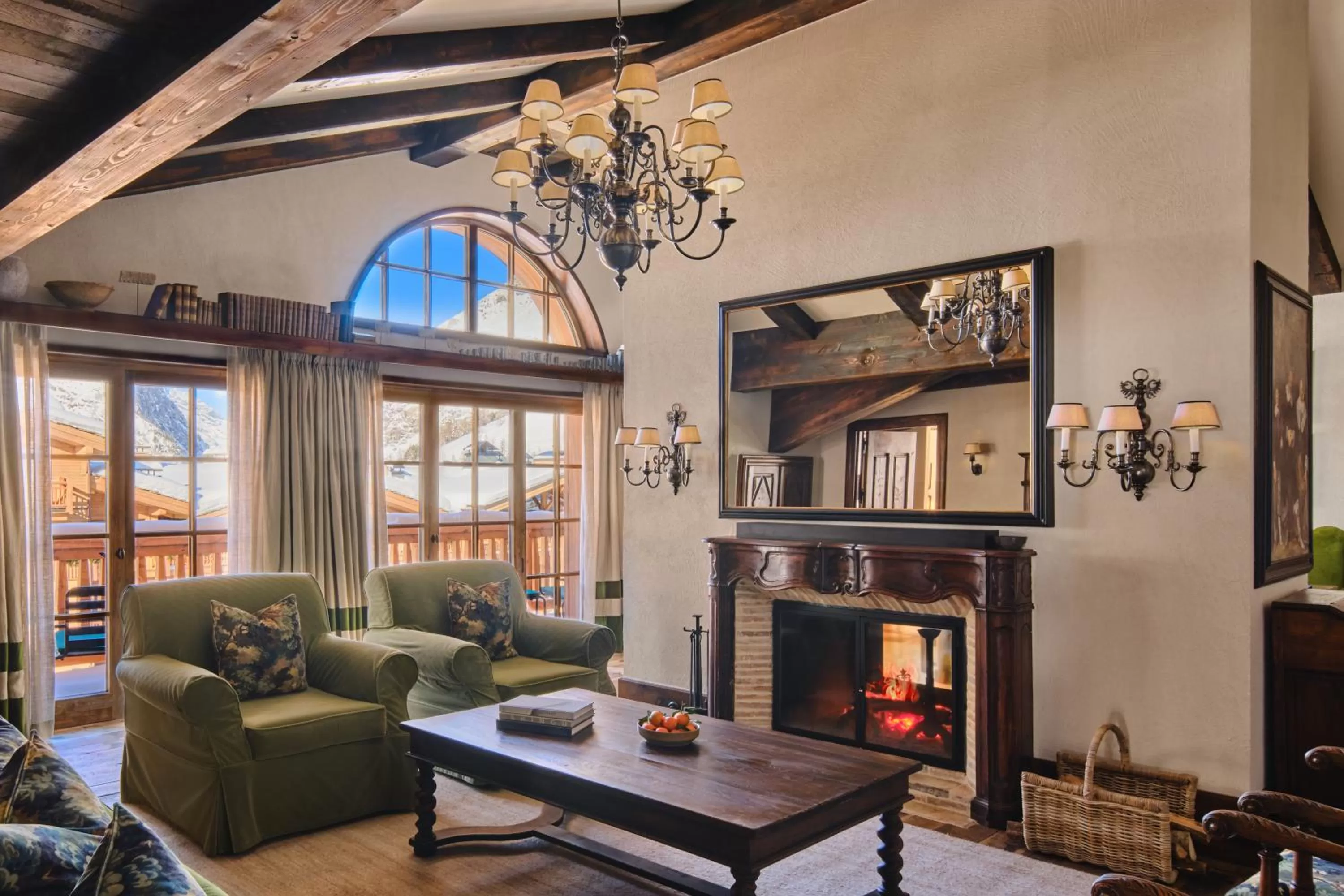Living room in Airelles Val d'Isère