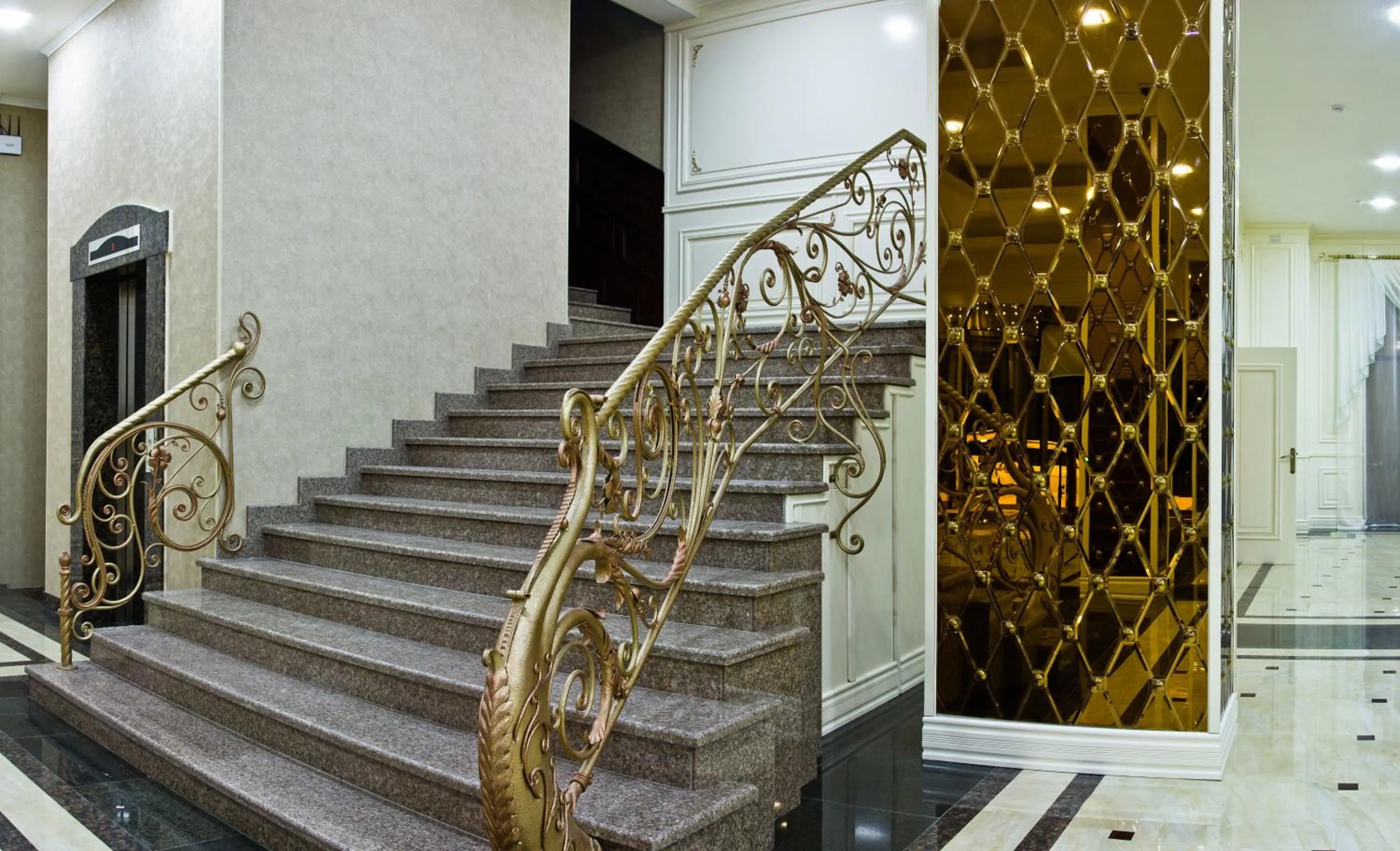 Lobby or reception in Plaza Hotel Bishkek