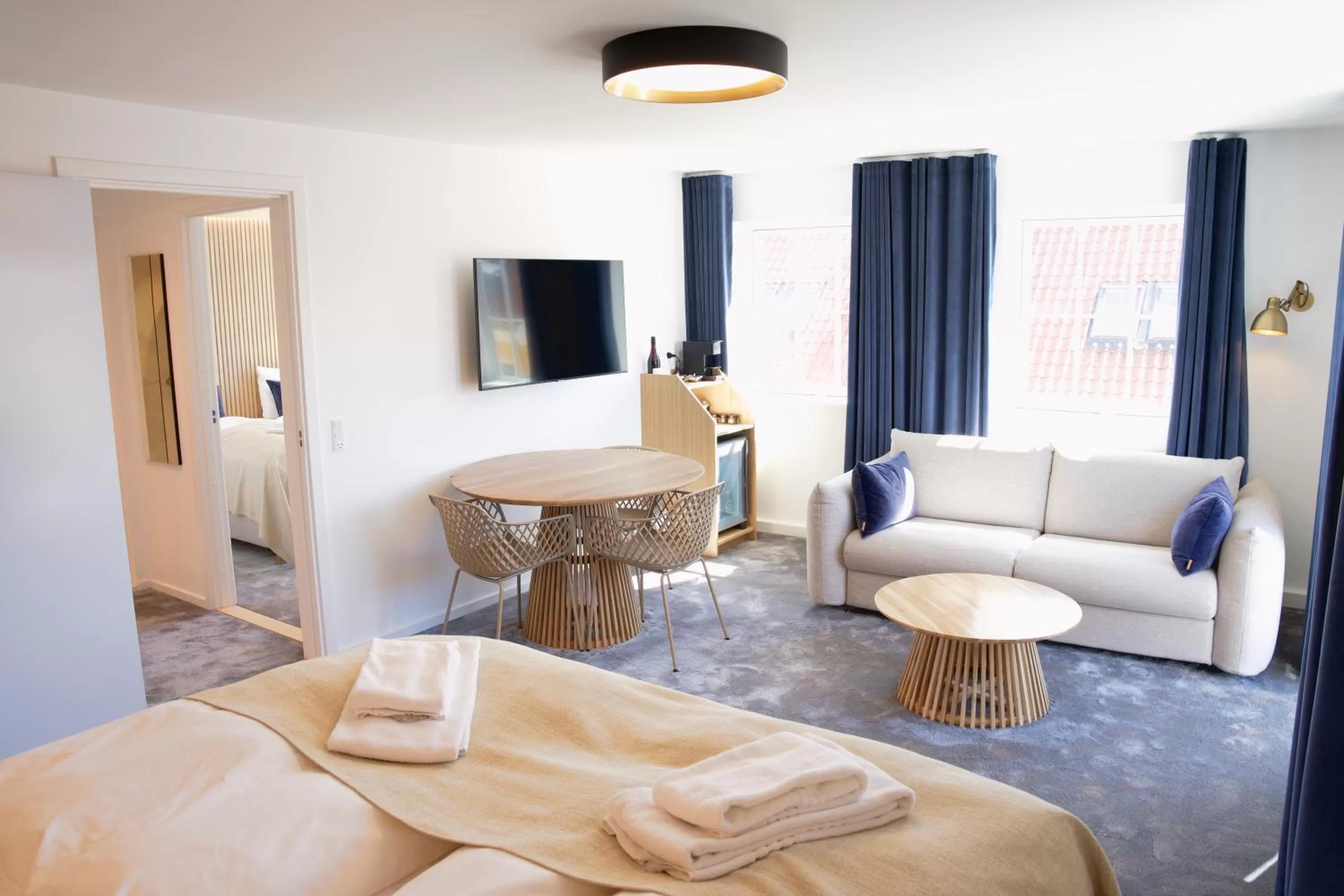 Bed in Skagen Harbour Hotel