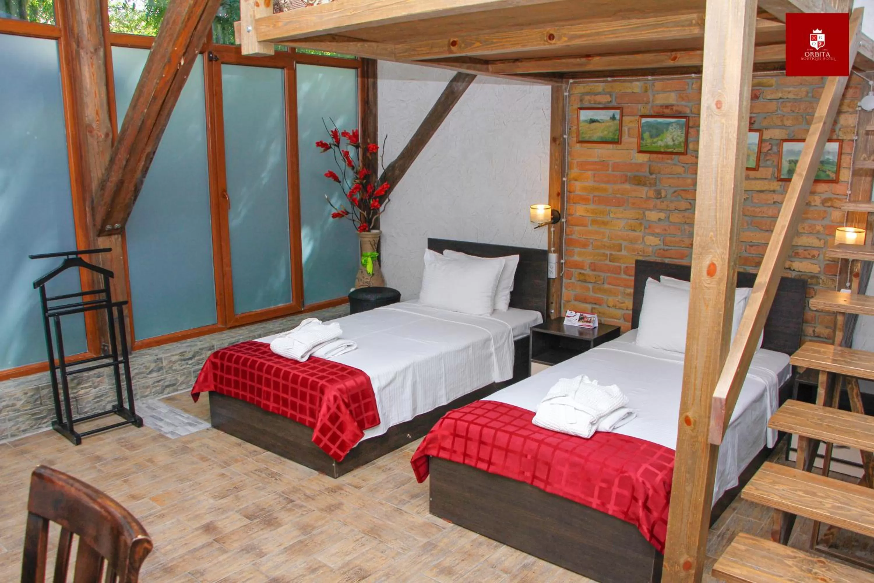 Bed in Orbita hotel Shymkent