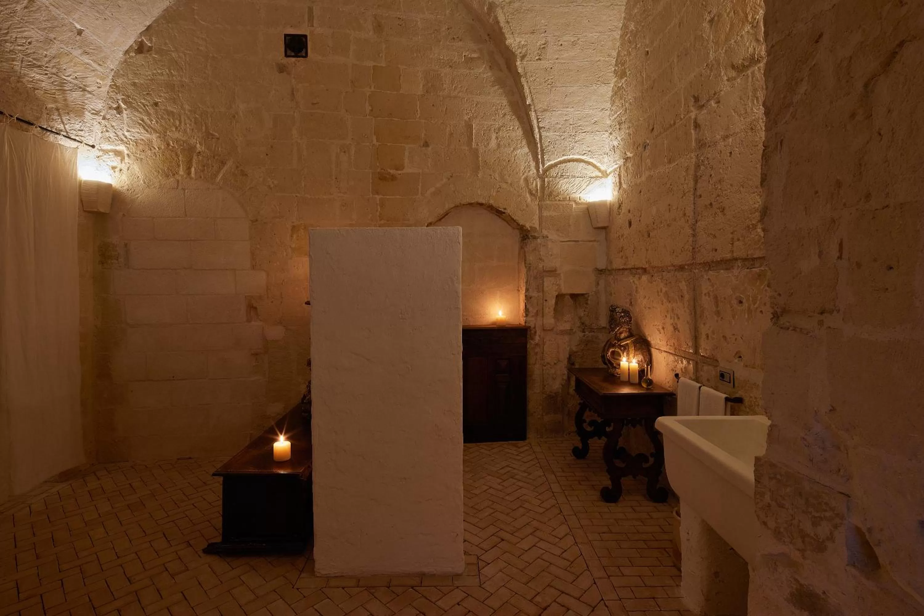 Bathroom in Sextantio Le Grotte Della Civita