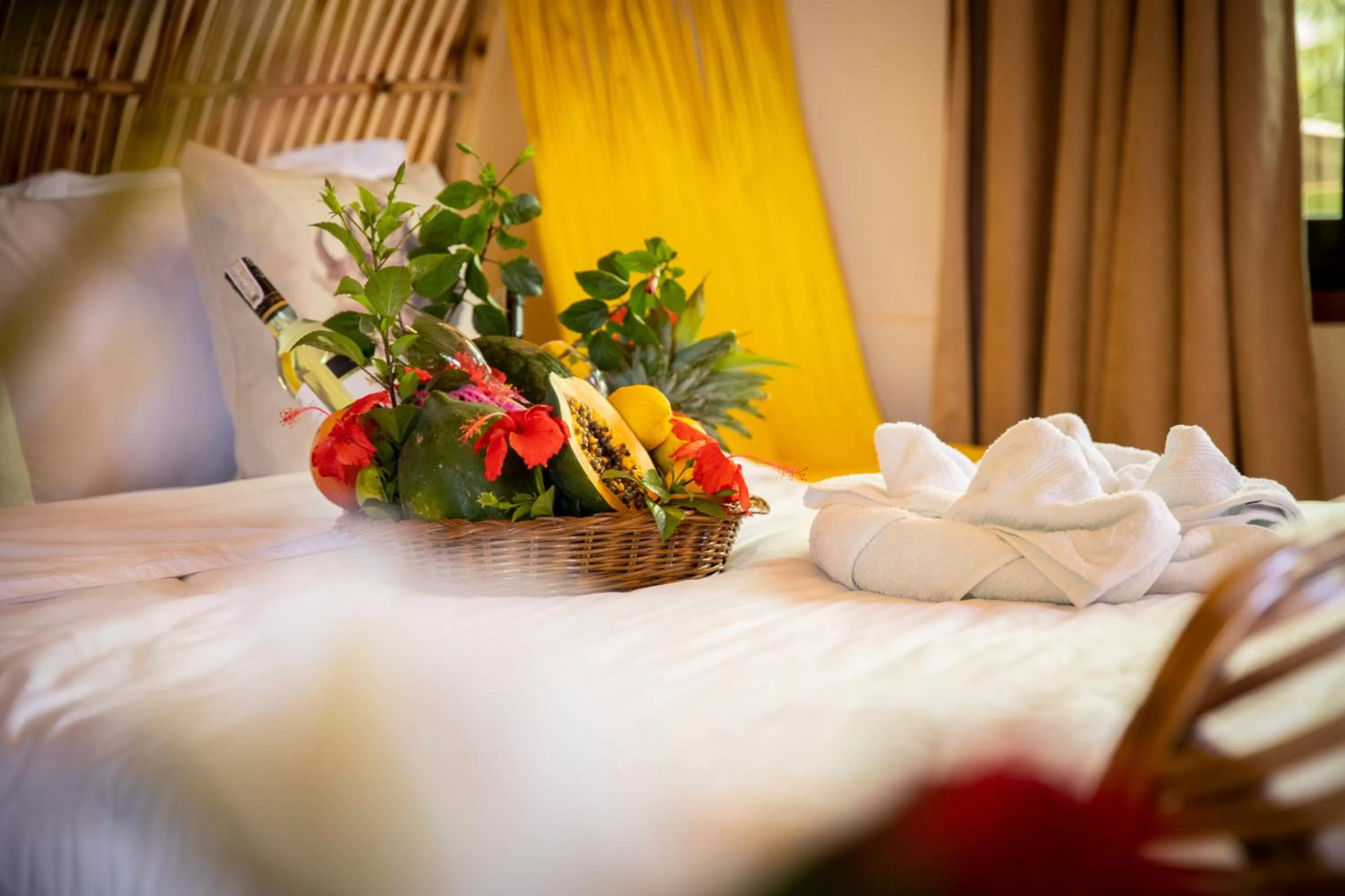 Bed in Peak View Resort