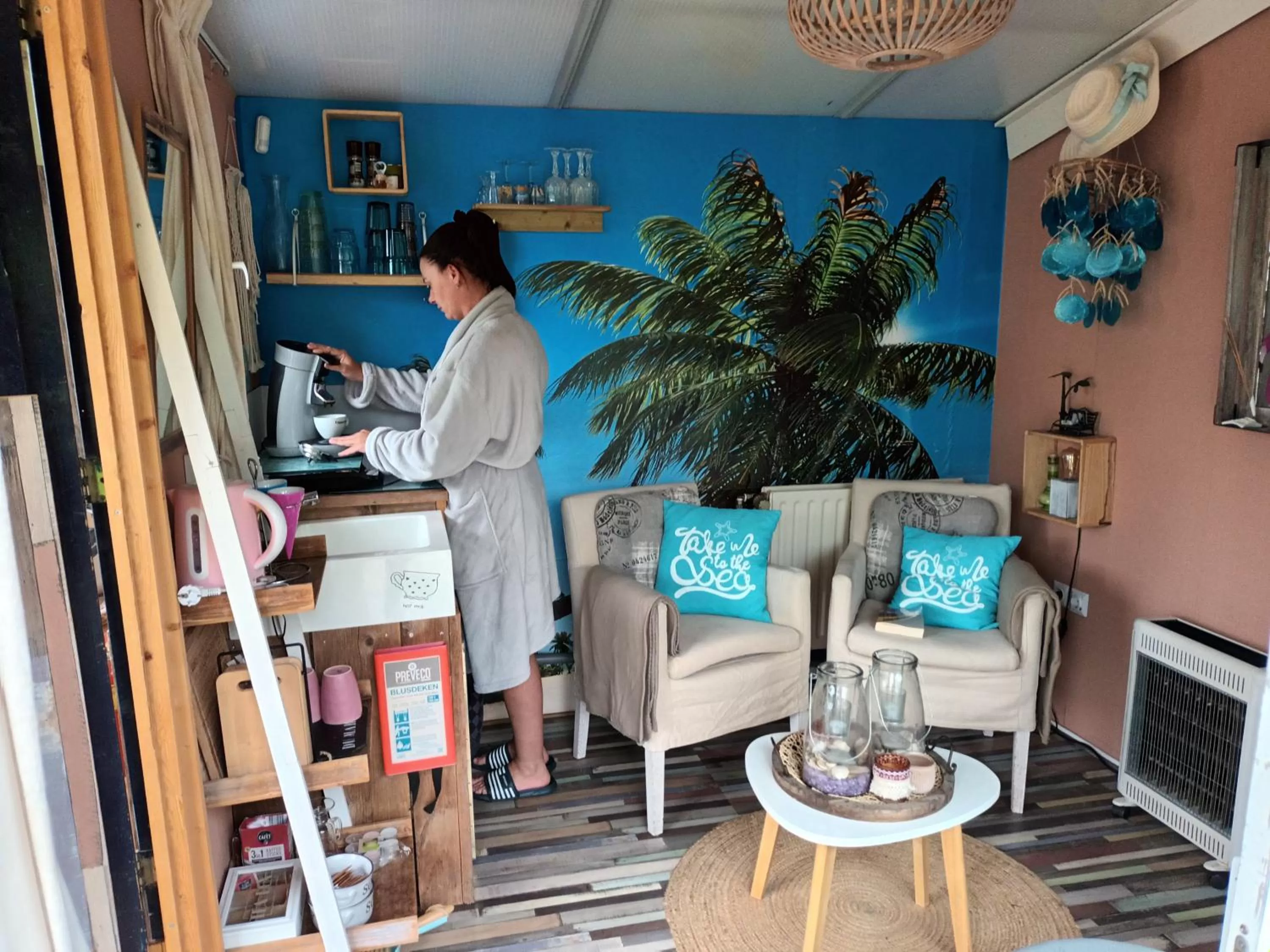 Living room in Naturistenlogement Wellness & Beauty