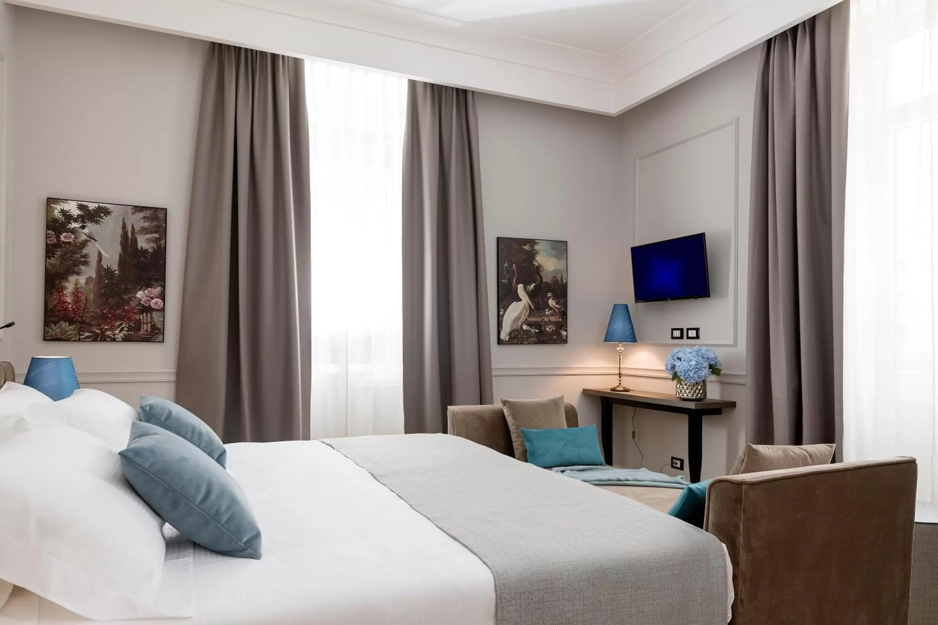 Bed in Hotel La Ville Rome