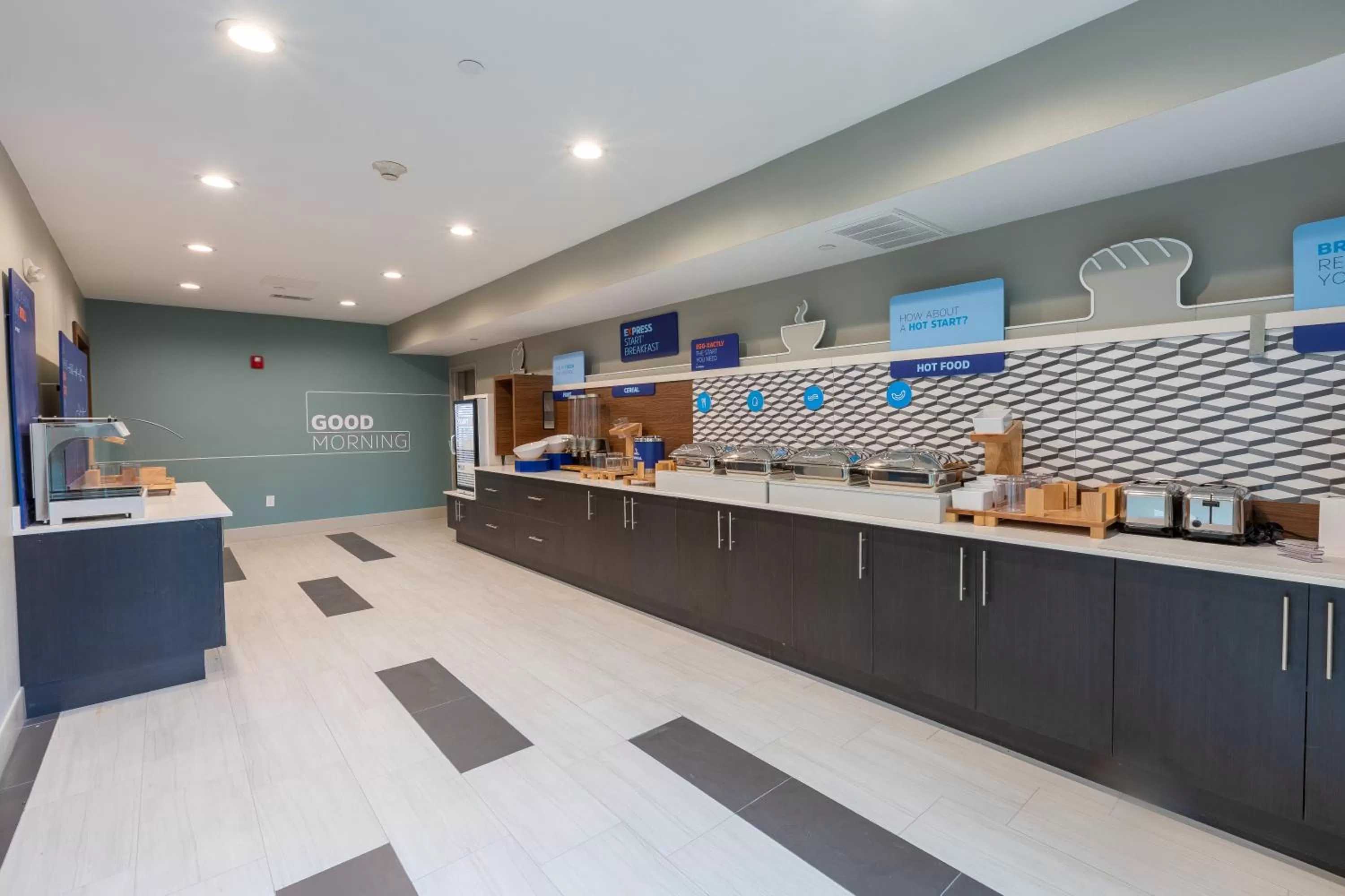 Buffet breakfast in Holiday Inn Express & Suites Arlington North – Stadium Area by IHG