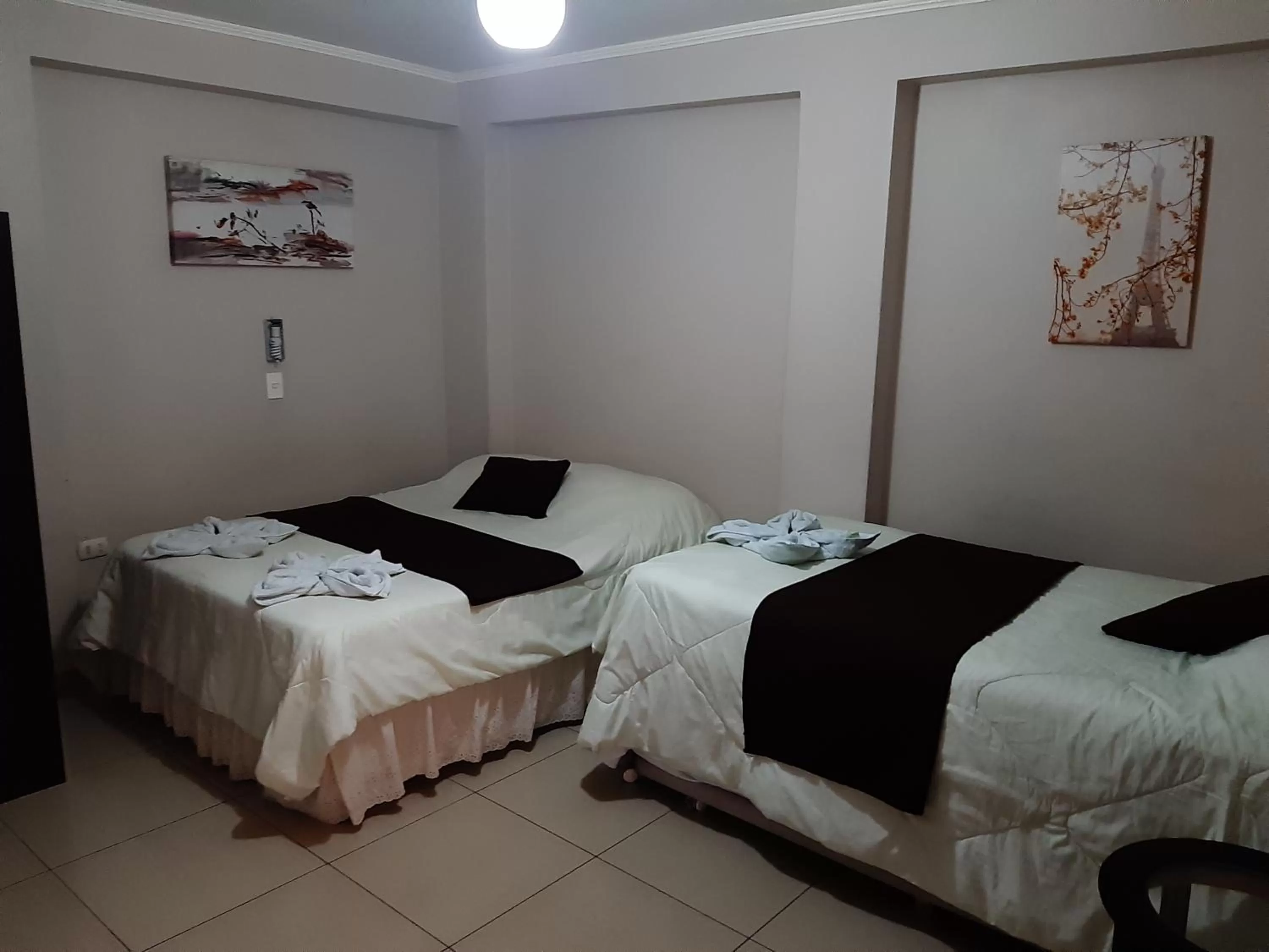 Bed in Hostal D' Silvia