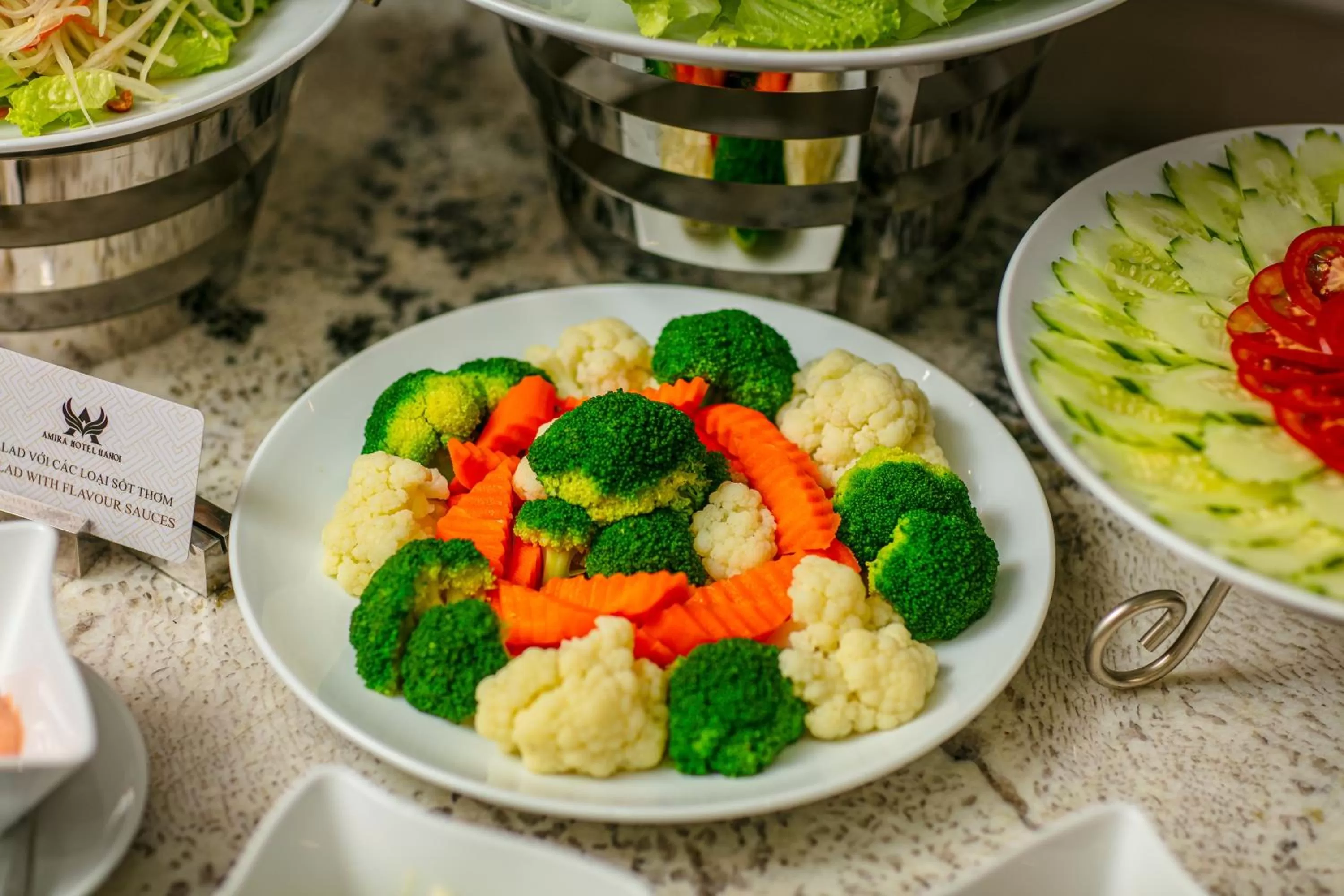 Buffet breakfast in Amira Hotel Hanoi