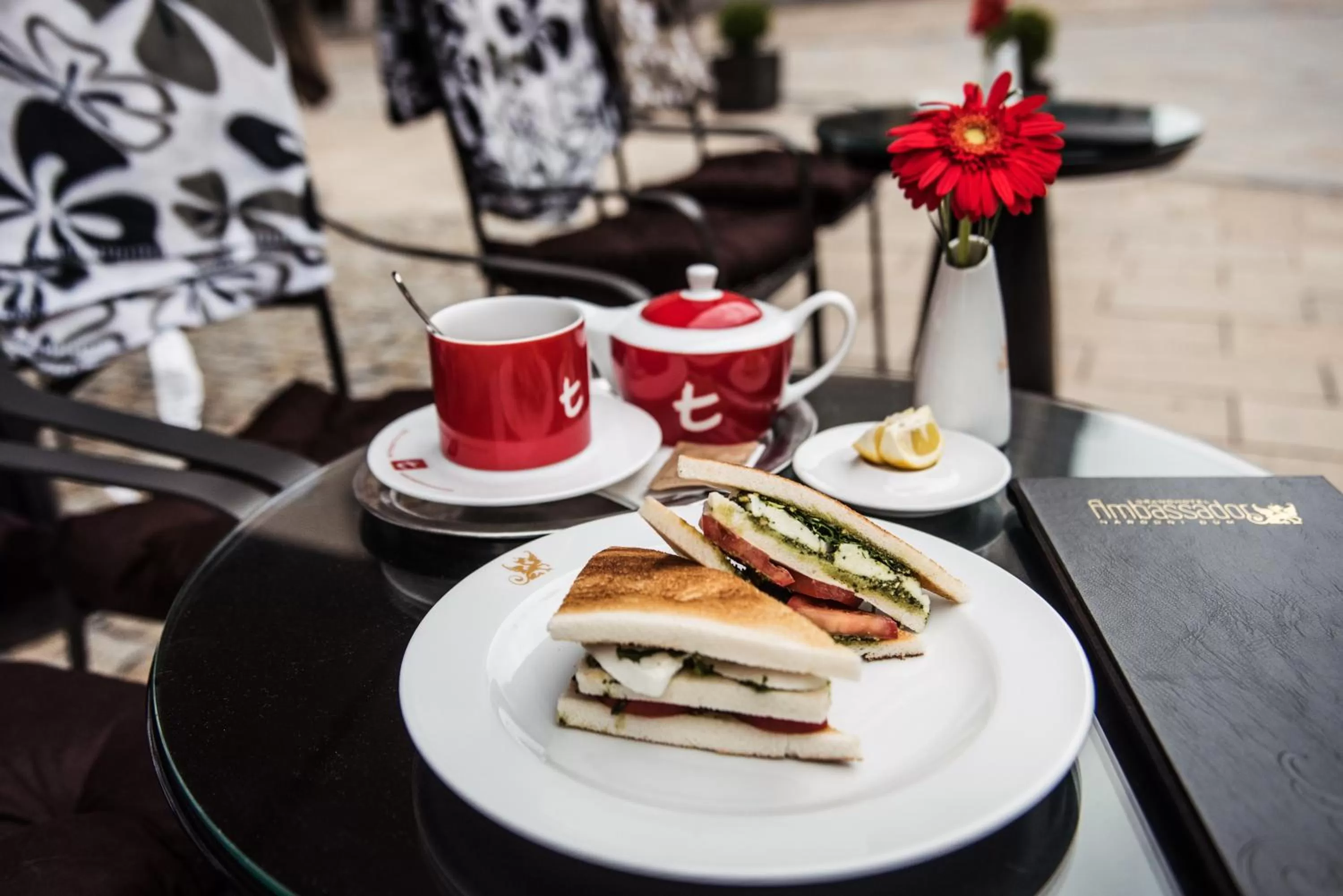 Food close-up in Grandhotel Ambassador Národní Dům