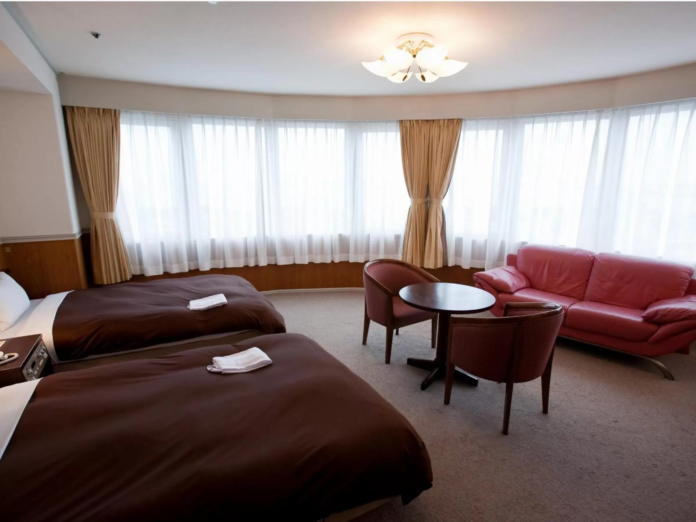 Bed in Utazu Grand Hotel