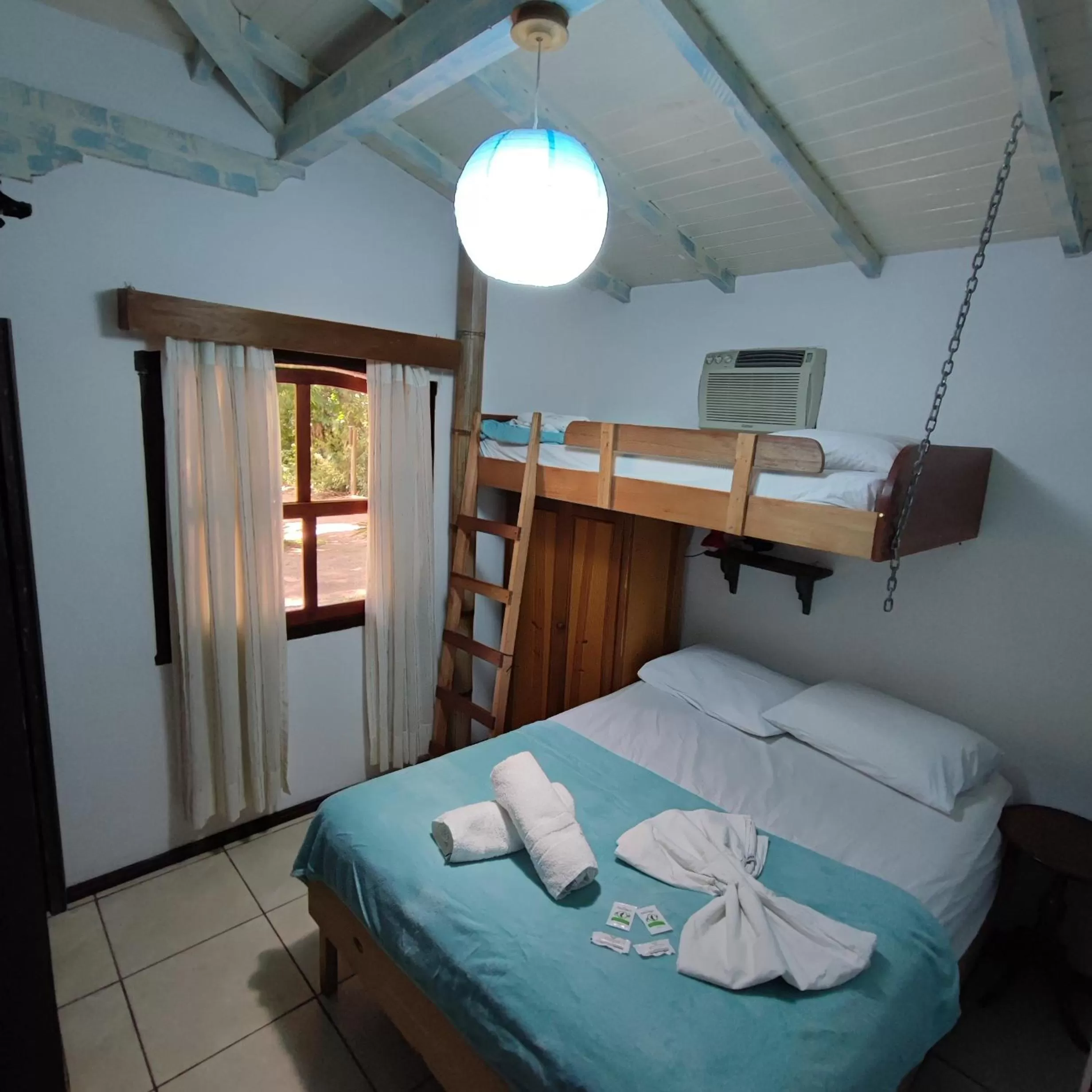 Bed in Hotel Chácara das Flores