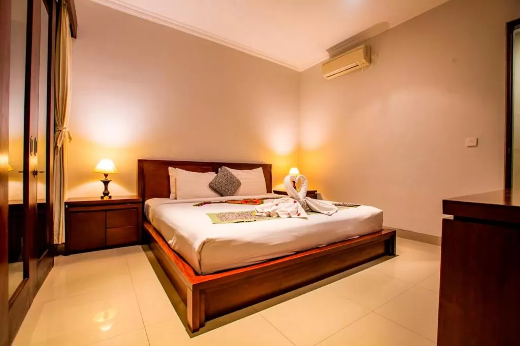 Bed in Lili Cottage Ubud