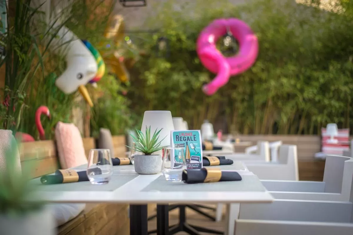 Property building in Hôtel Restaurant Vaillant Colmar Nord