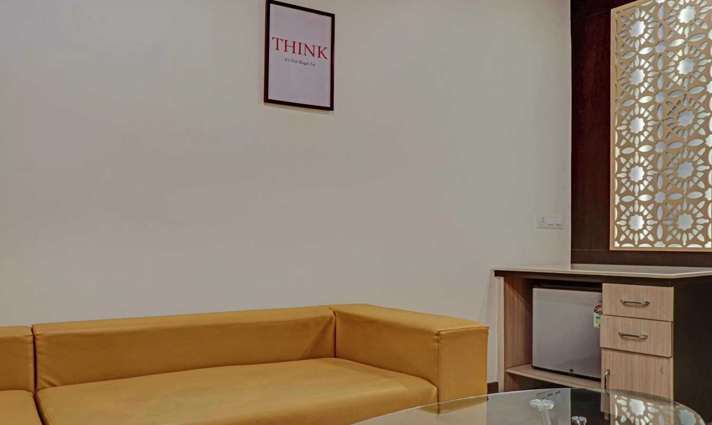 Seating area in The Onyx Hotel