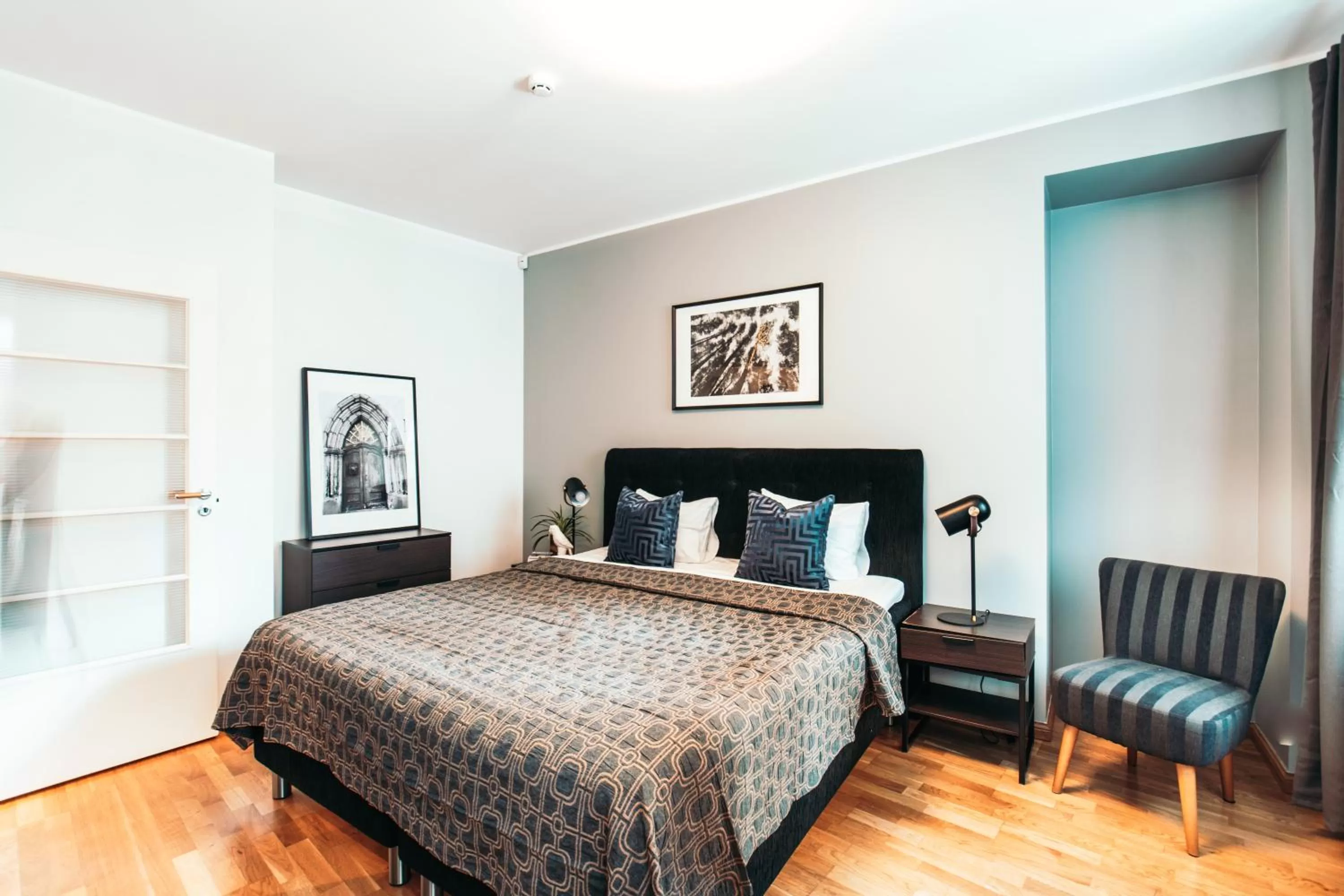 Bed in Tallinn City Apartments Freedom Square