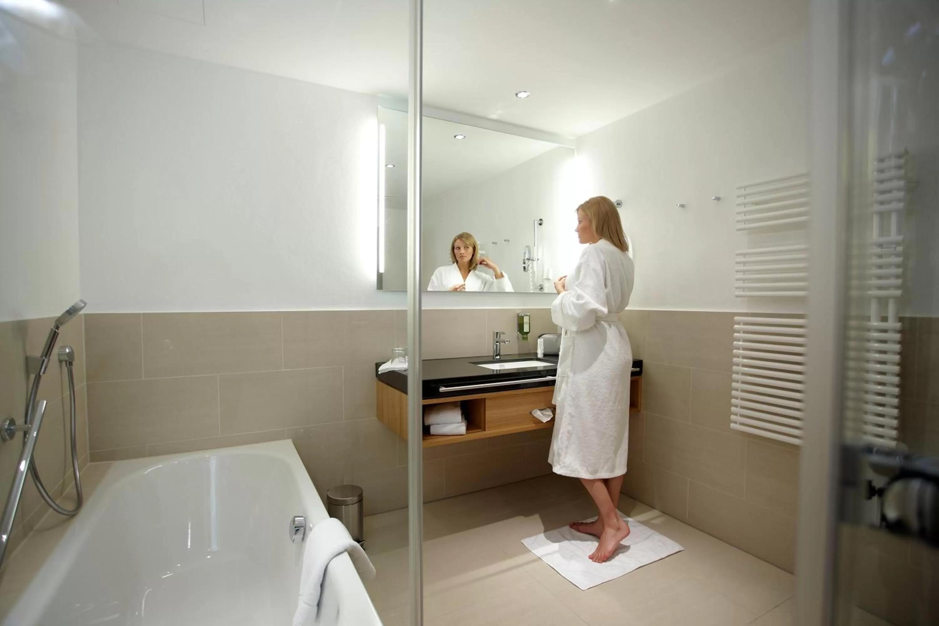 Bathroom in Hotel Falken