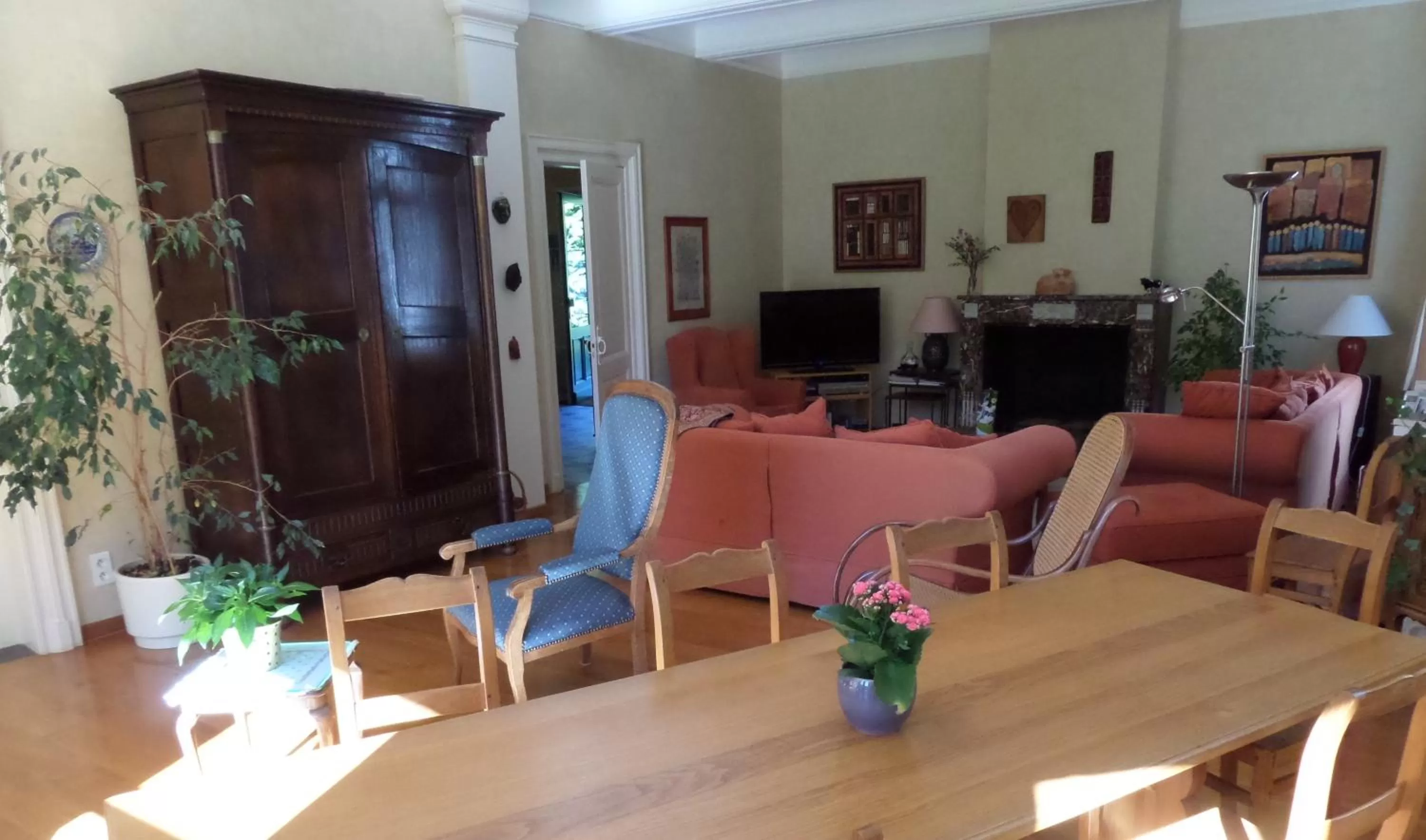 Living room in L'Étape Fagnarde - Bed, Breakfast & Sauna