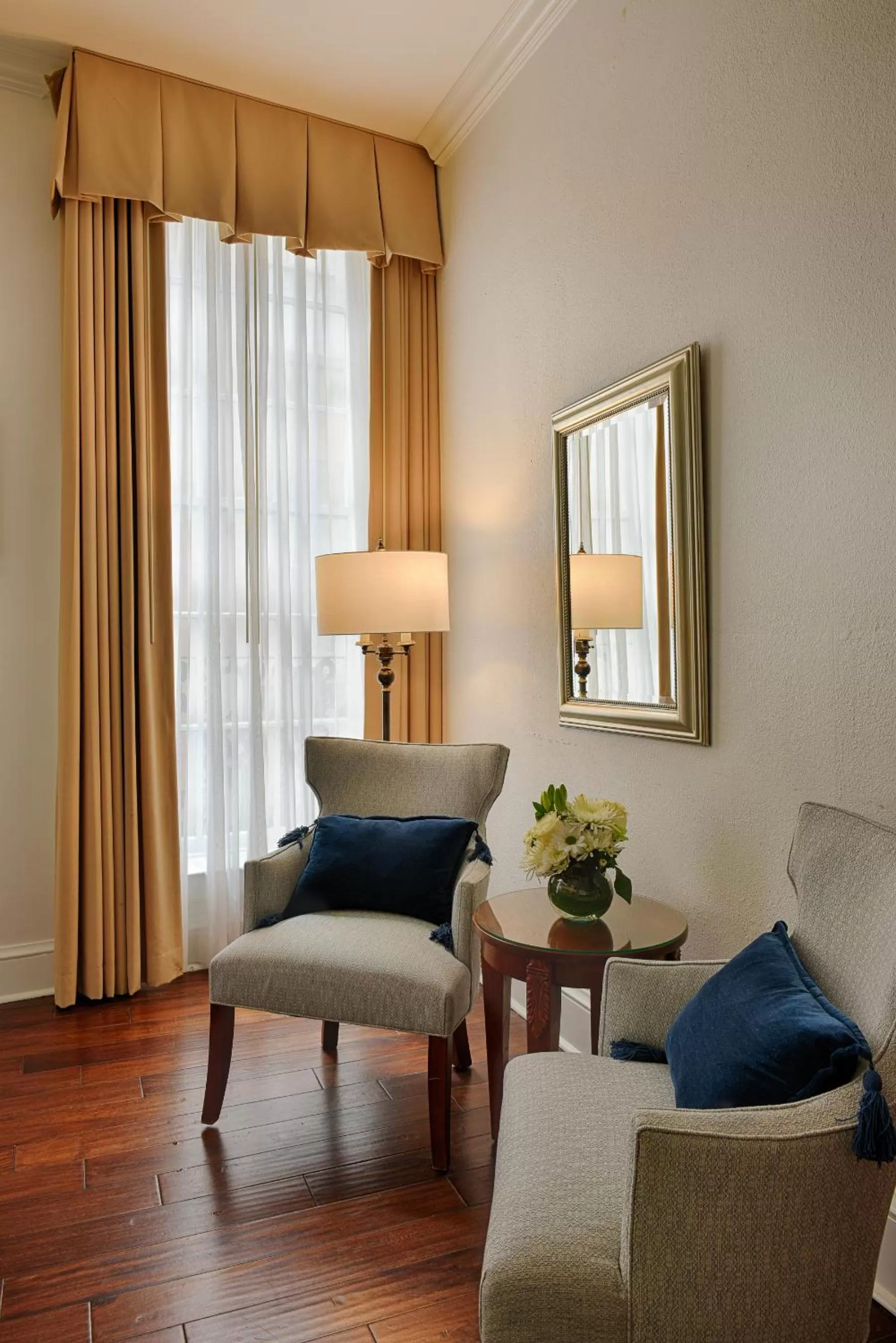 Seating area in voco St James Hotel by IHG