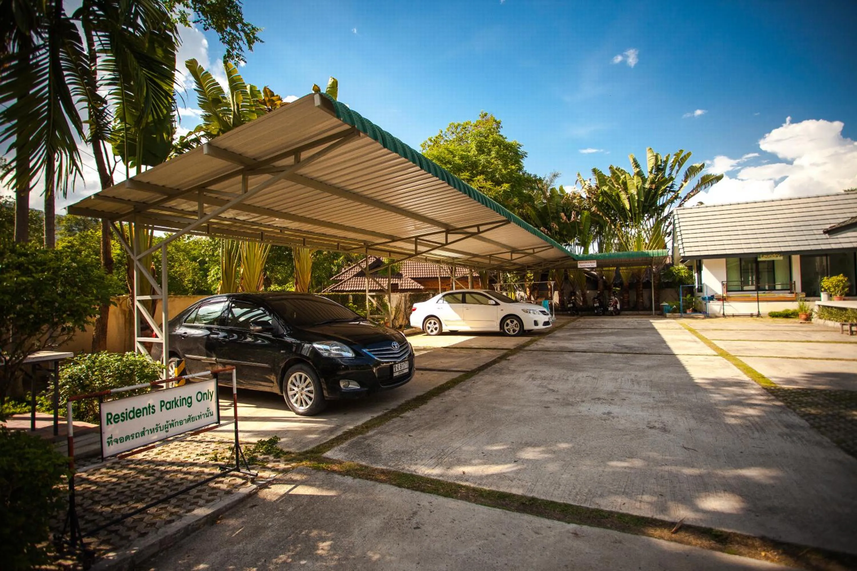 Facade/entrance in Sang Serene House