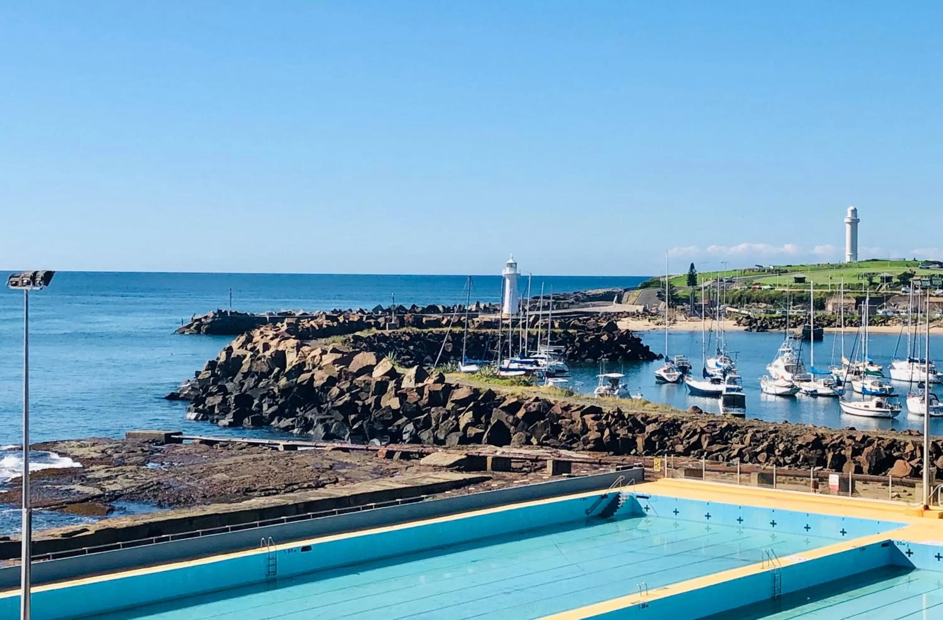 Pool View in Argo Apartments
