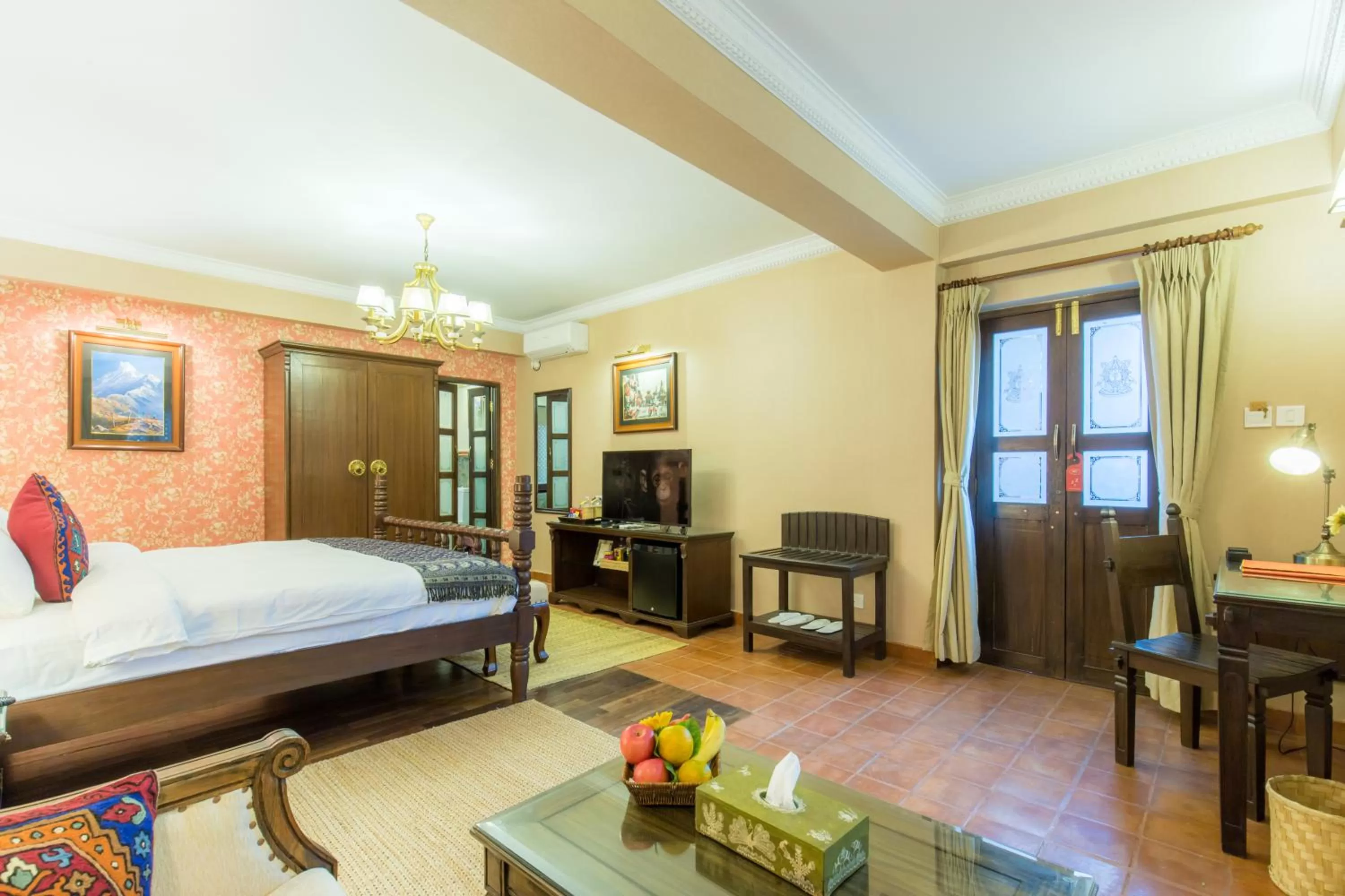 Photo of the whole room, Bed in Baber Mahal Vilas - The Heritage Hotel