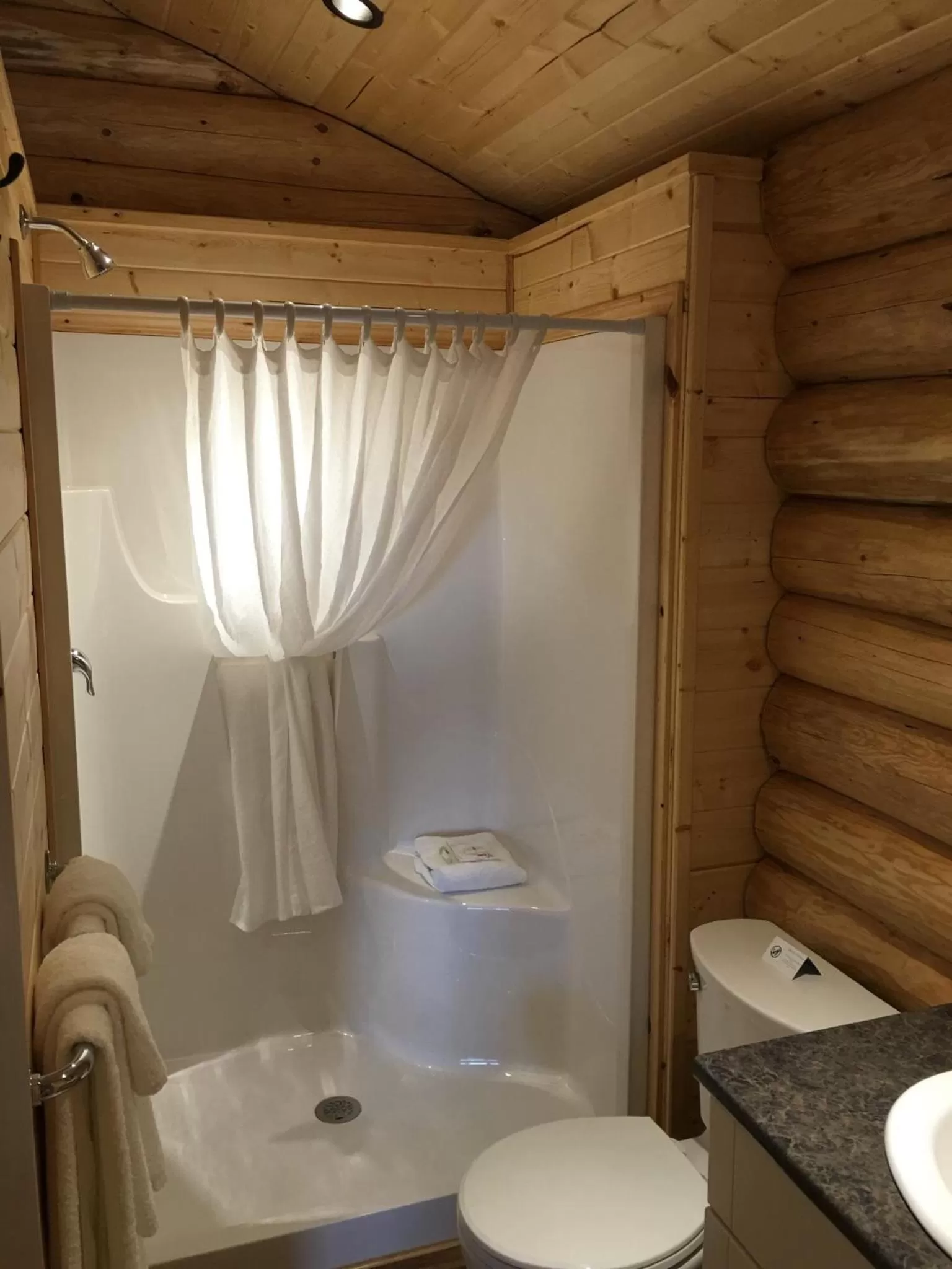 Shower in Port Hardy Cabins