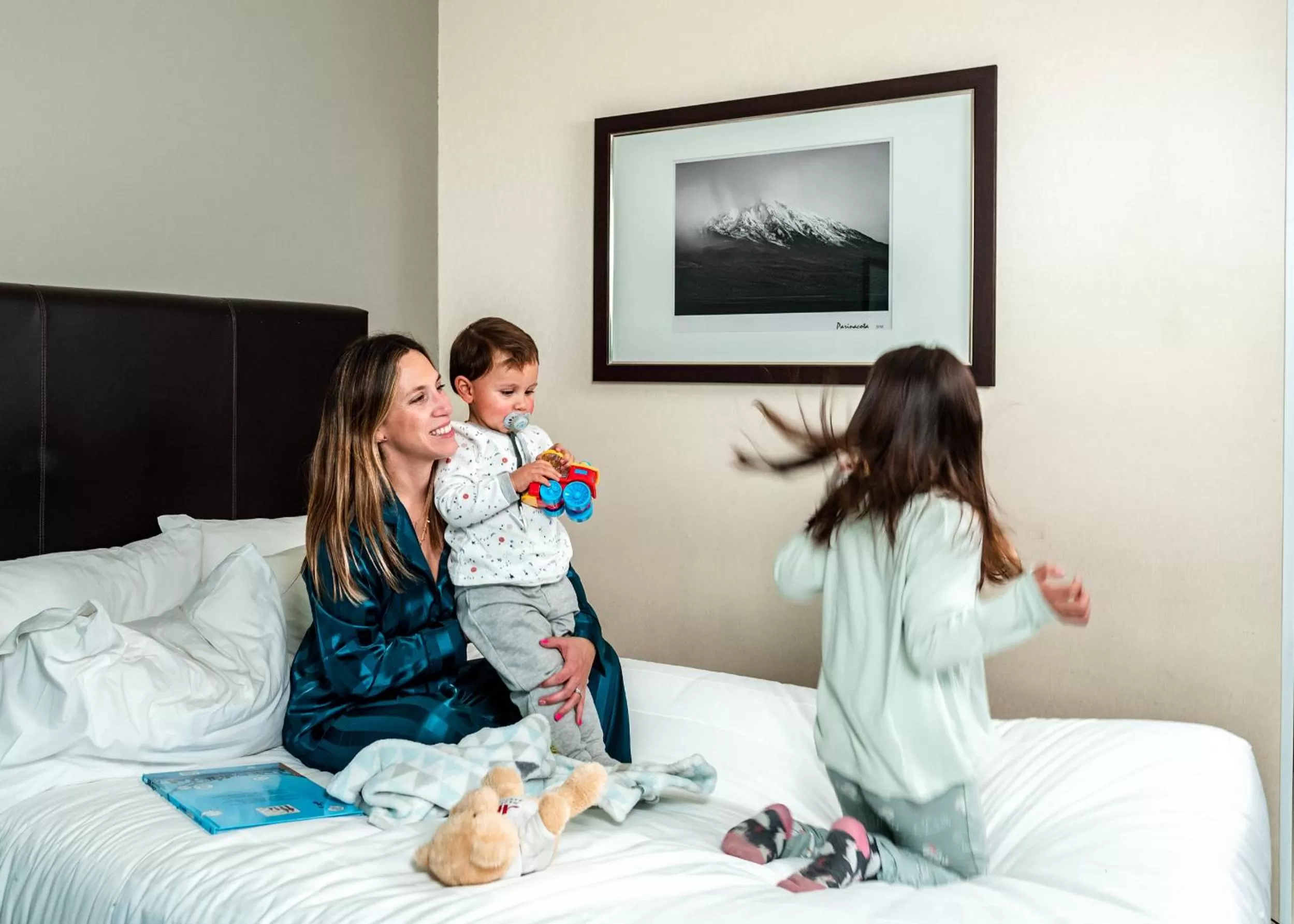 Bed in Santiago Marriott Hotel