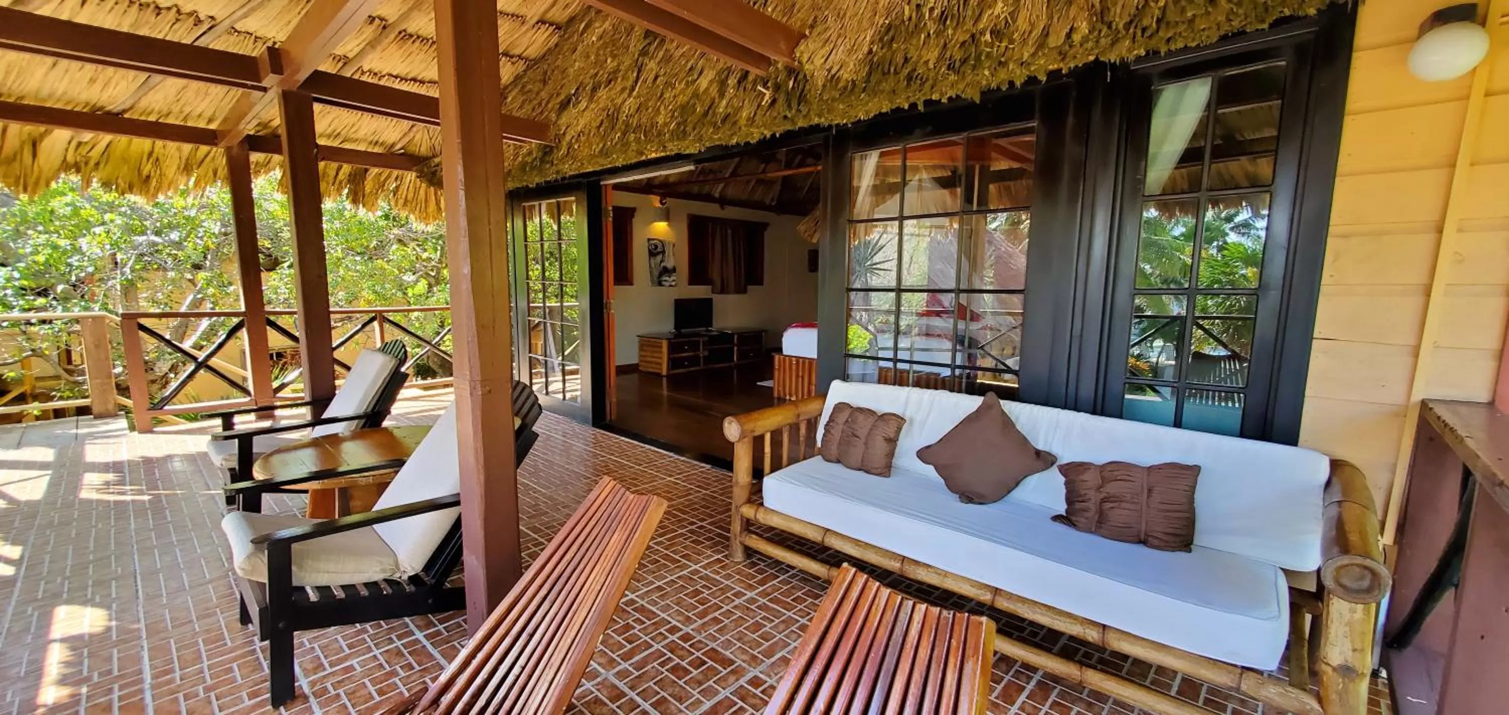 Patio in Portofino Beach Resort-An Authentic Island Escape!