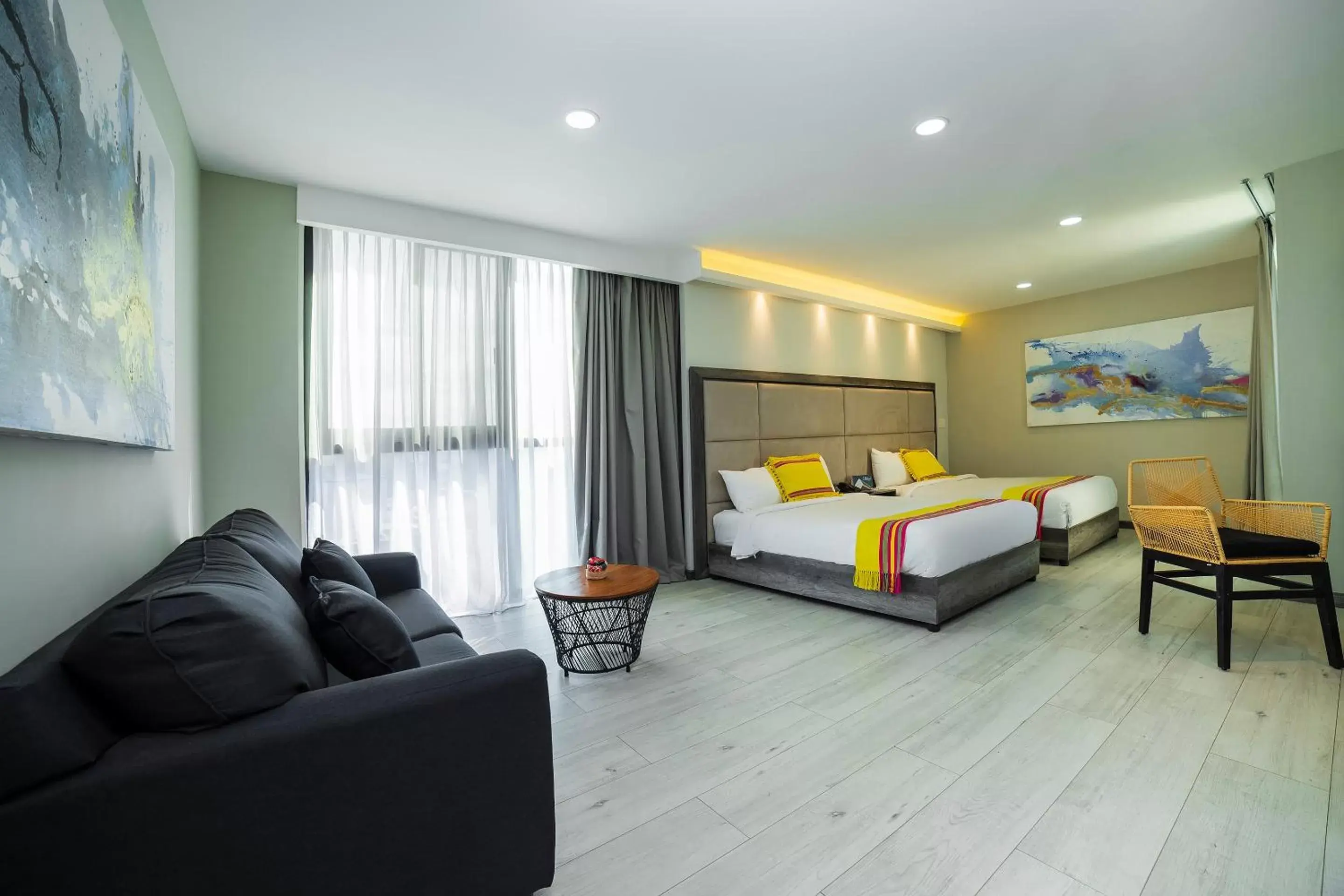 Studio with Sofa Bed in Arkana Puebla by Grupo Amber Studio with Sofa Bed in Arkana Puebla by Grupo Amber