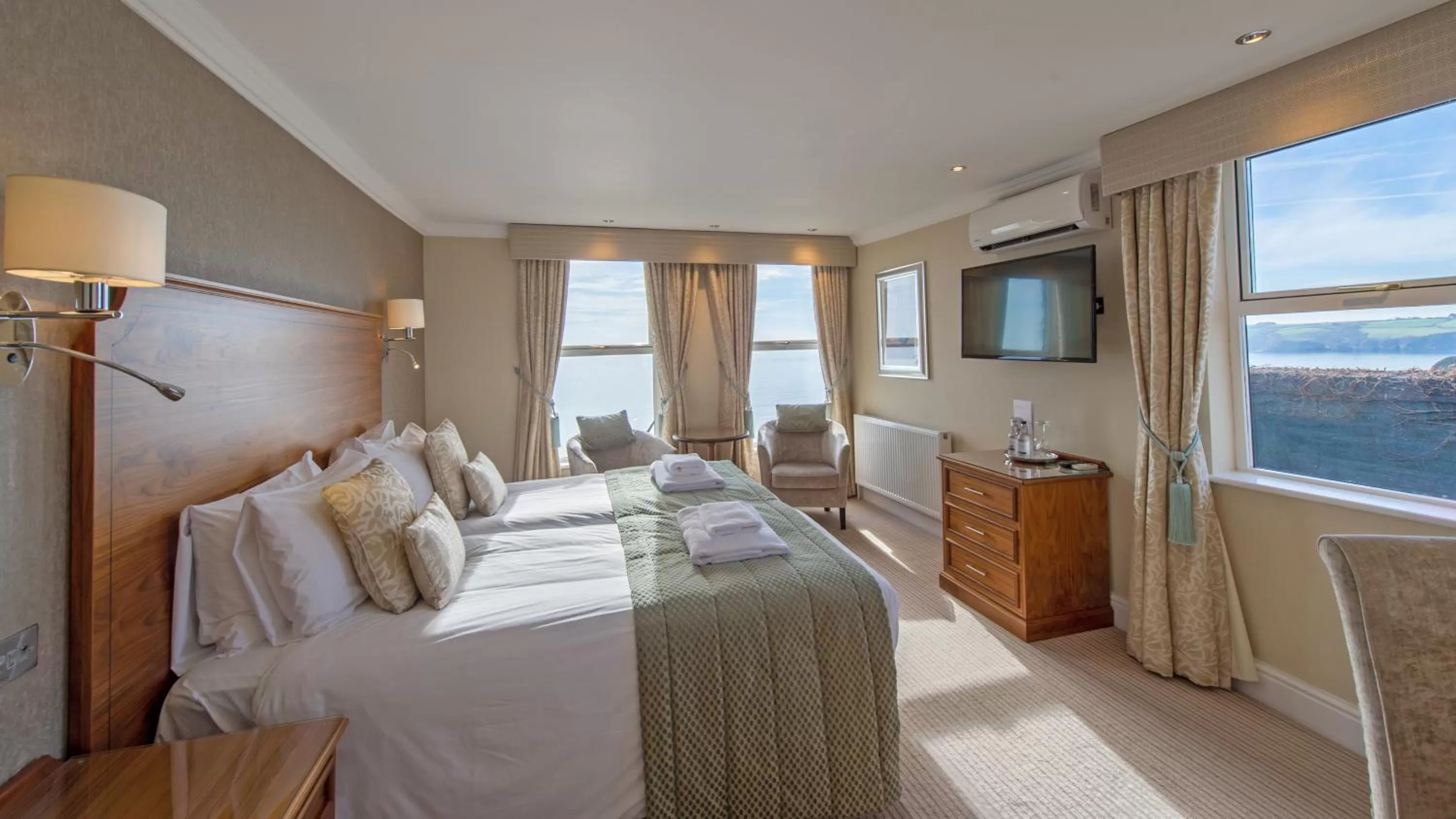 Photo of the whole room, Bed in The Carlyon Bay Hotel and Spa