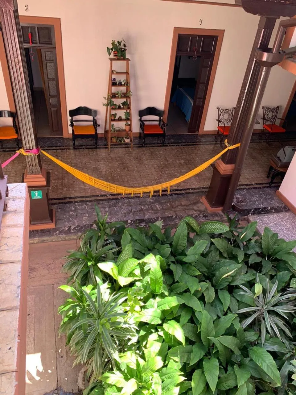 Patio in Hotel Villa de Flores