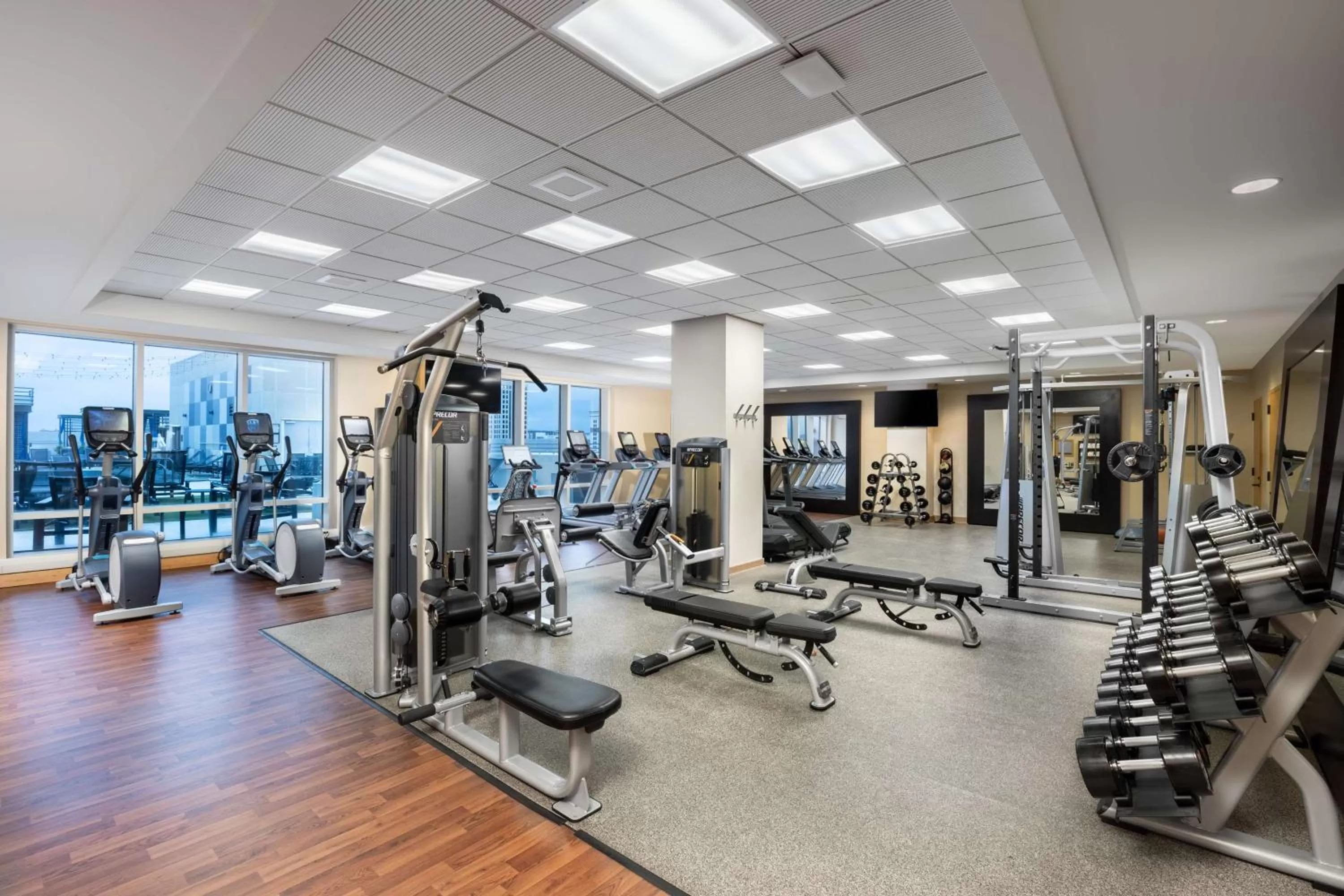 Fitness centre/facilities in Hilton Austin