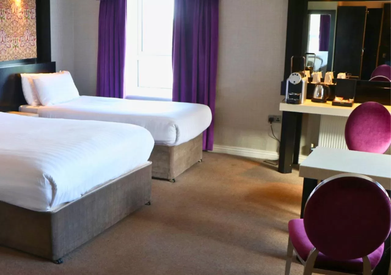 Bed in Flannery's Hotel