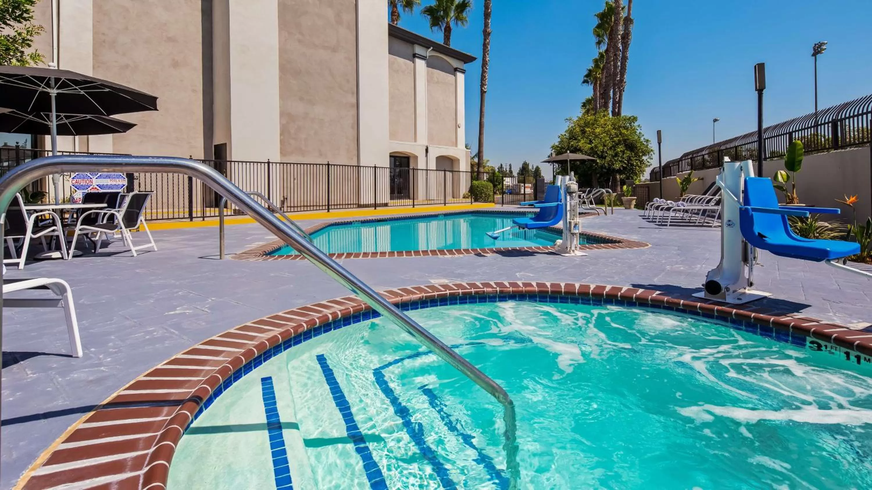 Pool view in Best Western Plus - Anaheim Orange County Hotel