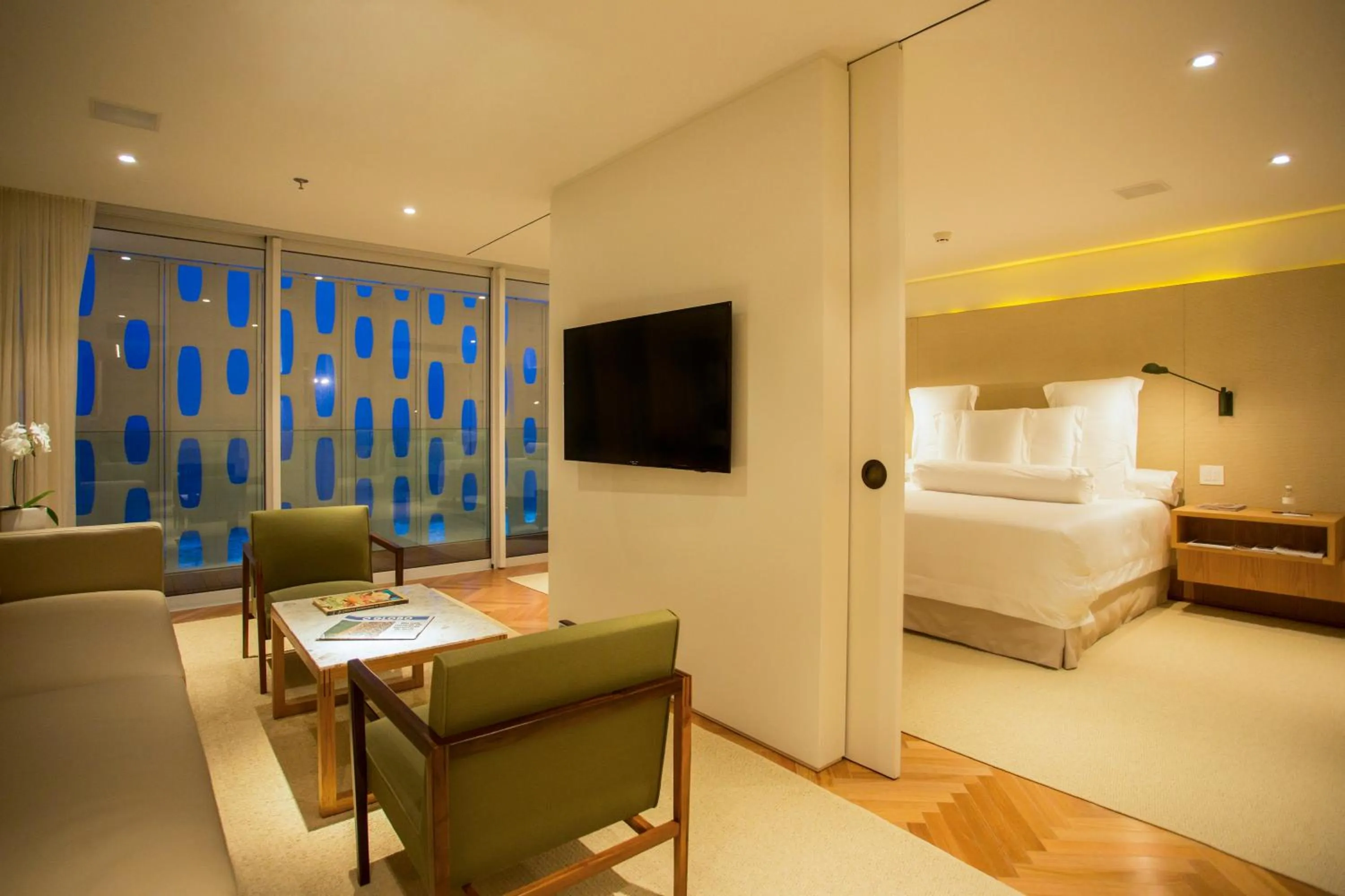 Living room, Bed in Emiliano Rio