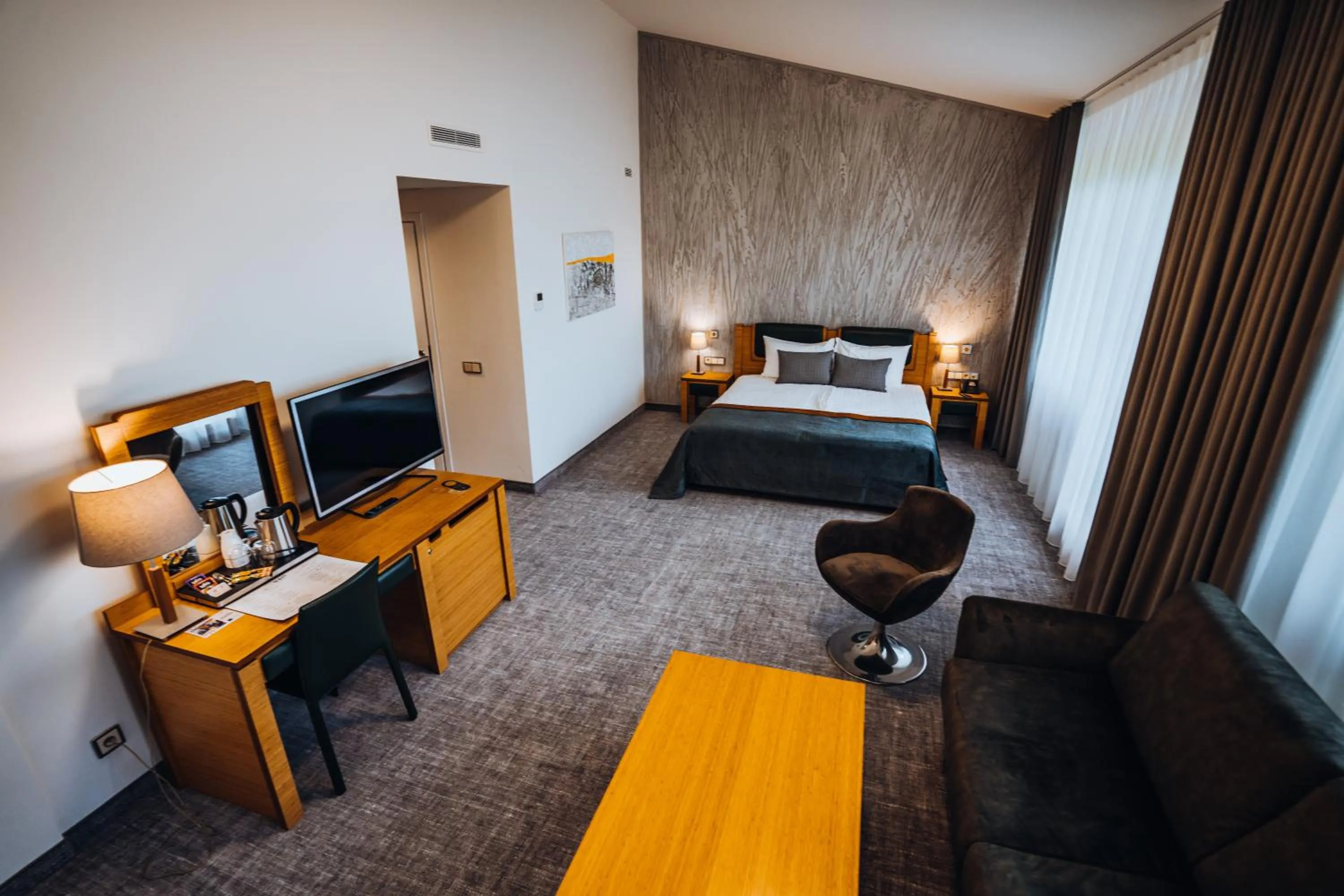 Communal lounge/ TV room, Bed in Gabija Hotel SPA & Conferences