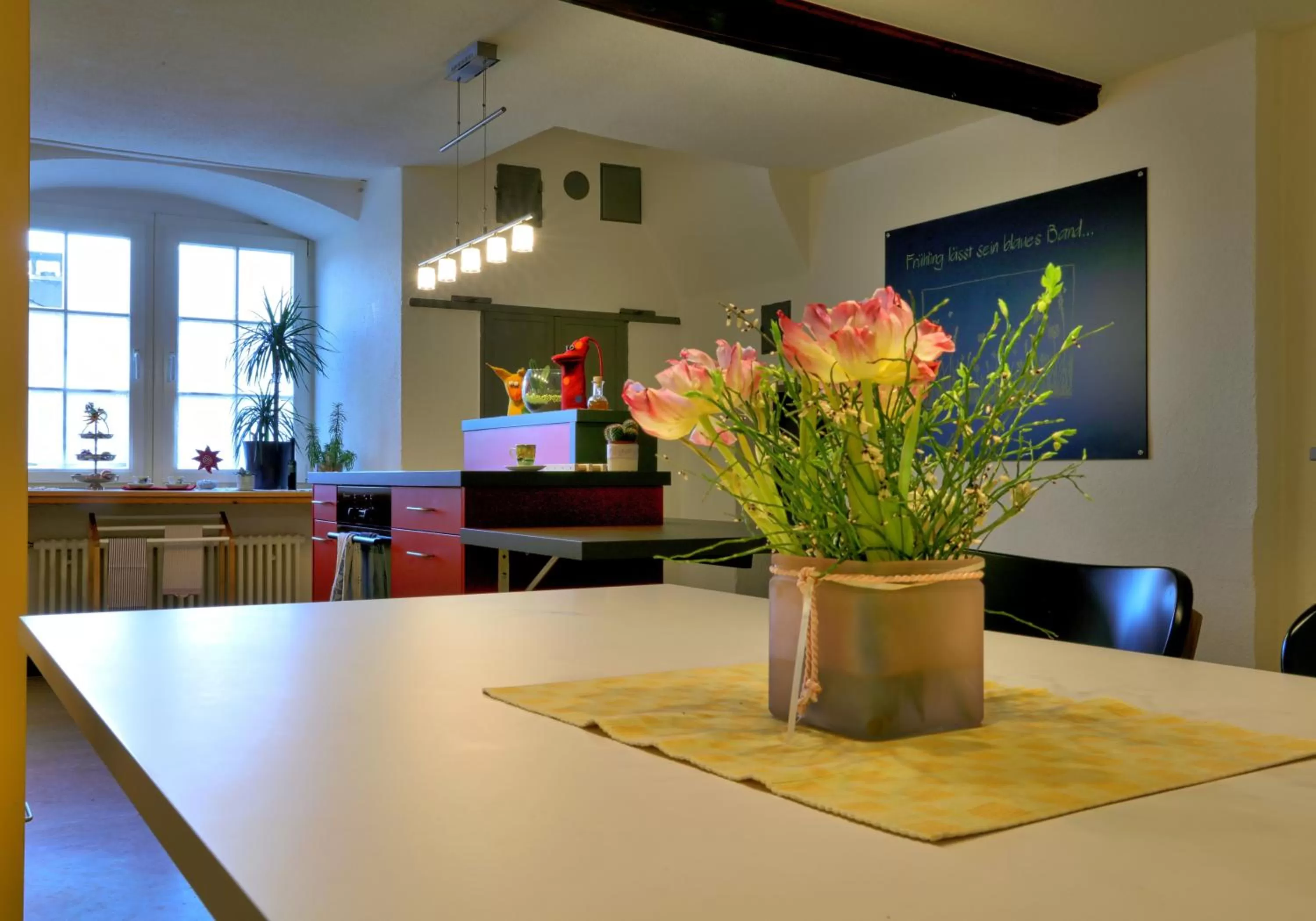 Kitchen or kitchenette in BnB Elsenerhaus