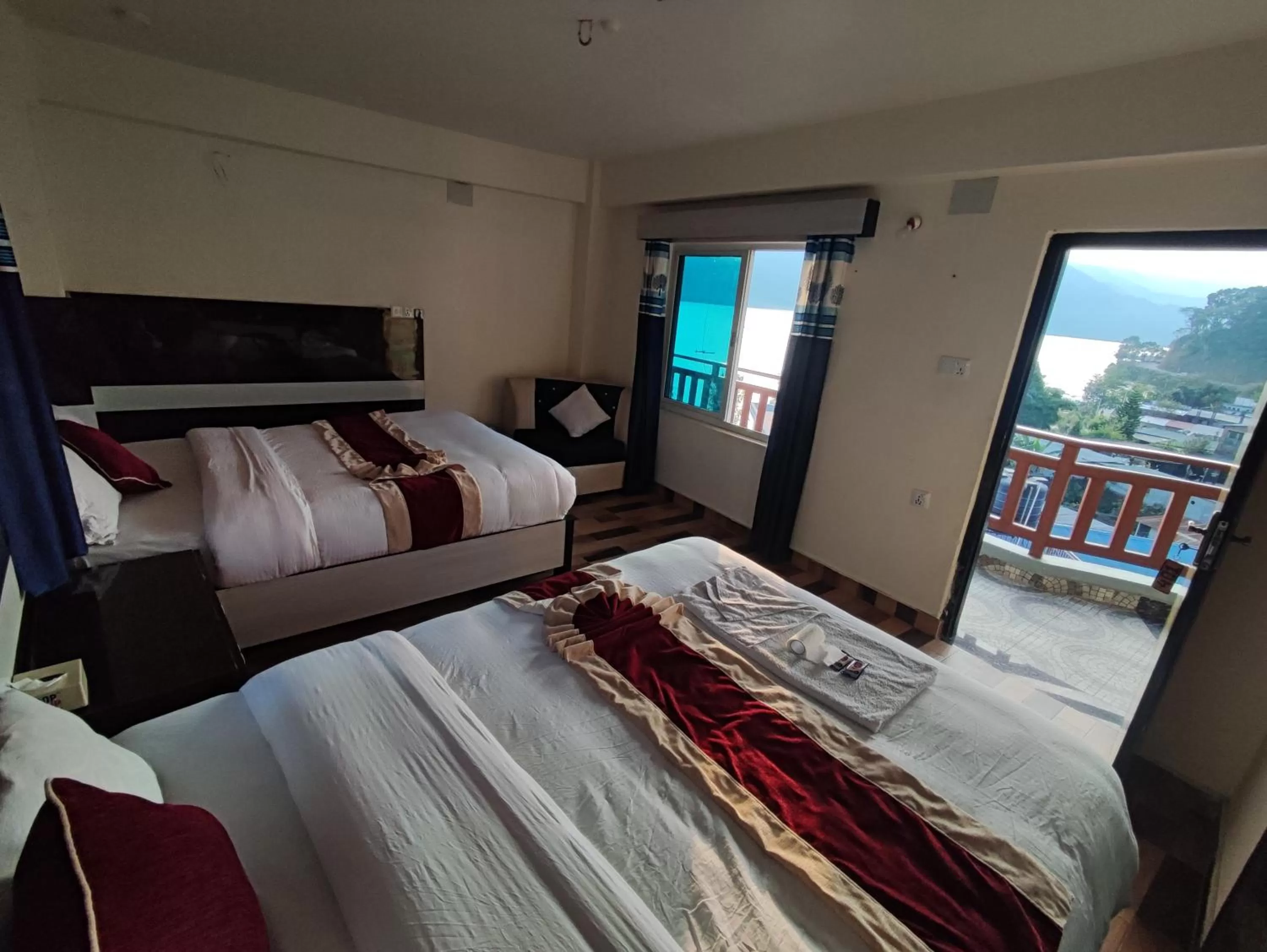 Natural landscape, Bed in Hotel Kajiinn