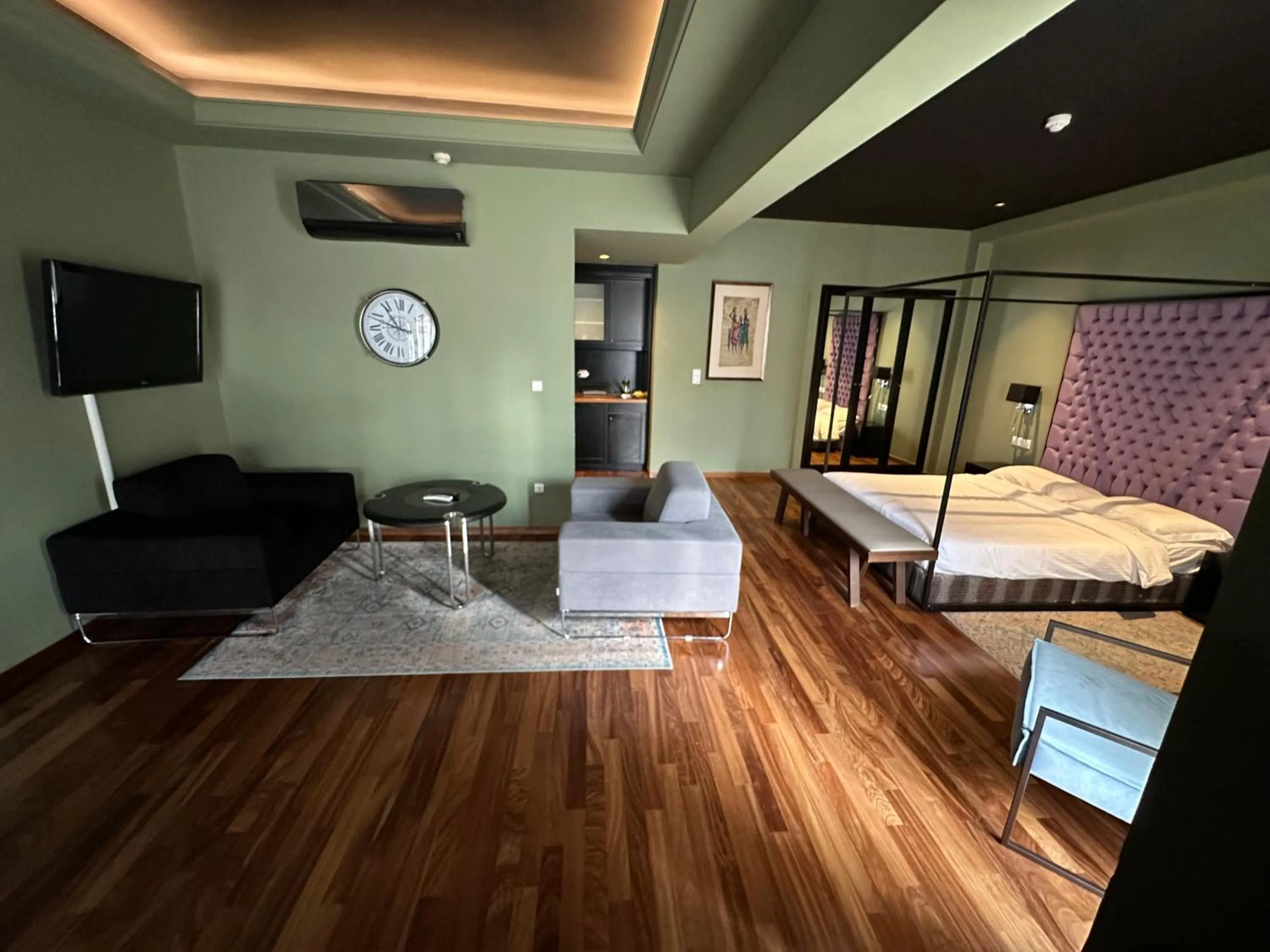 Bed in Andromeda Suites