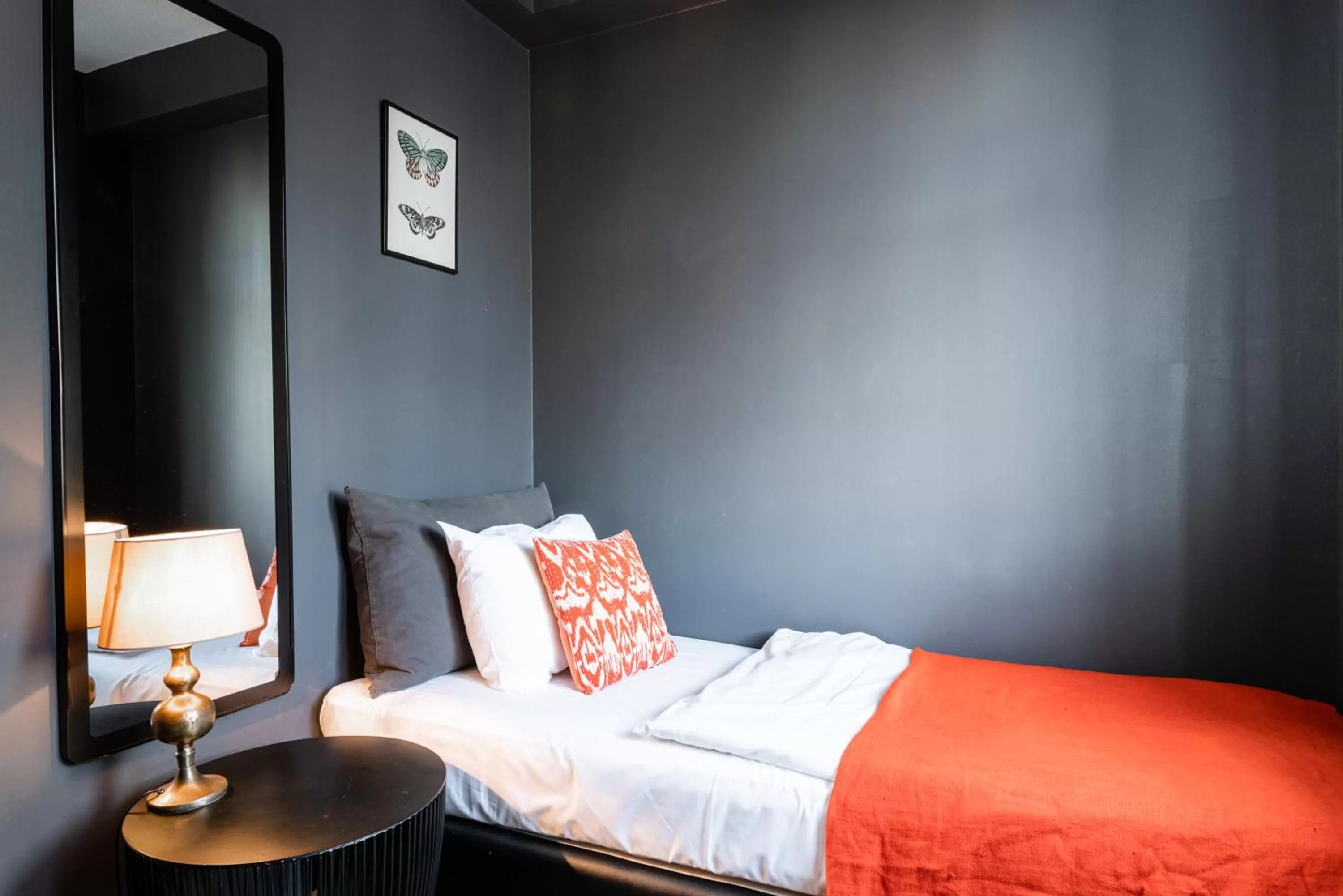 Bed in Hotel Leifur Eiriksson