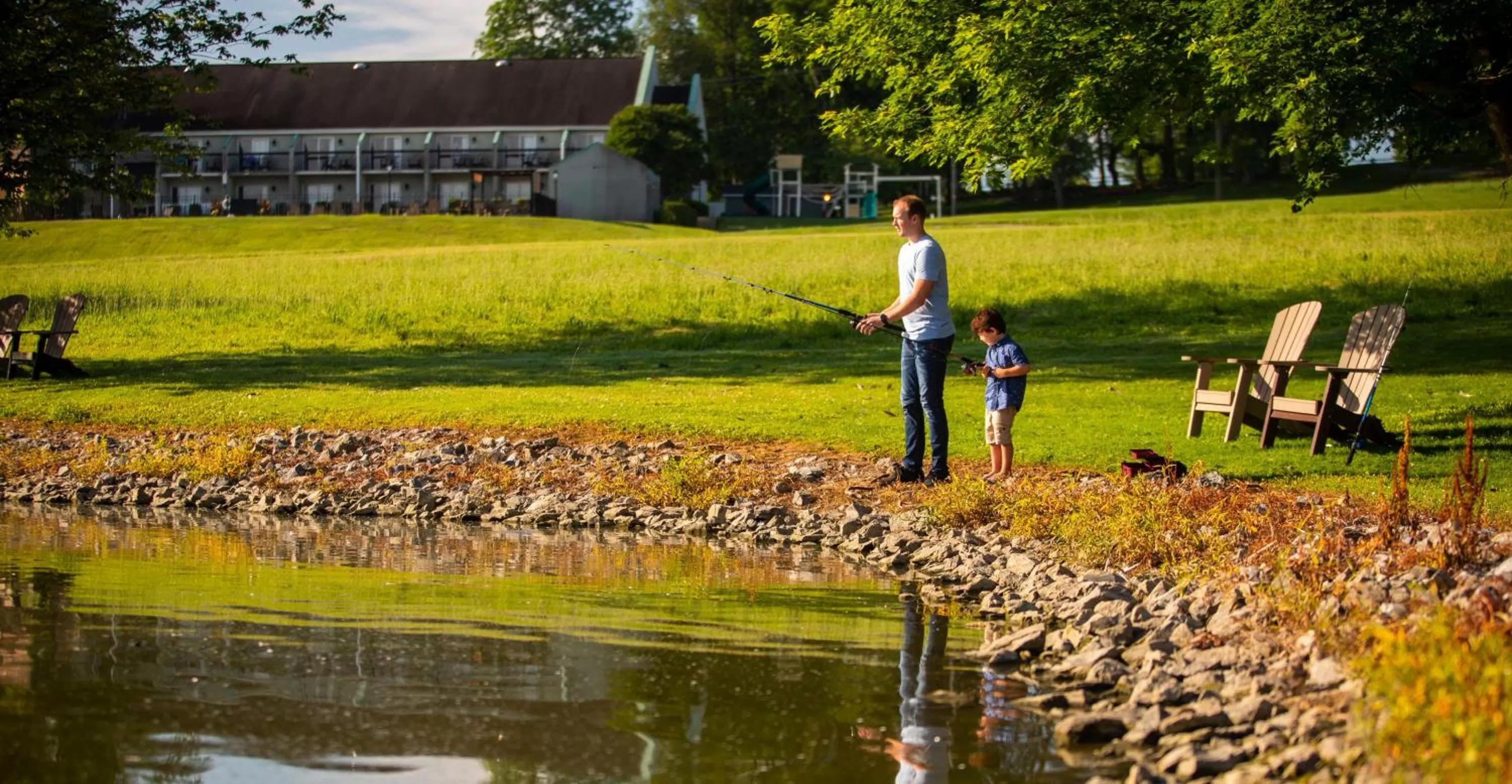 Fishing in Hershey Farm Resort