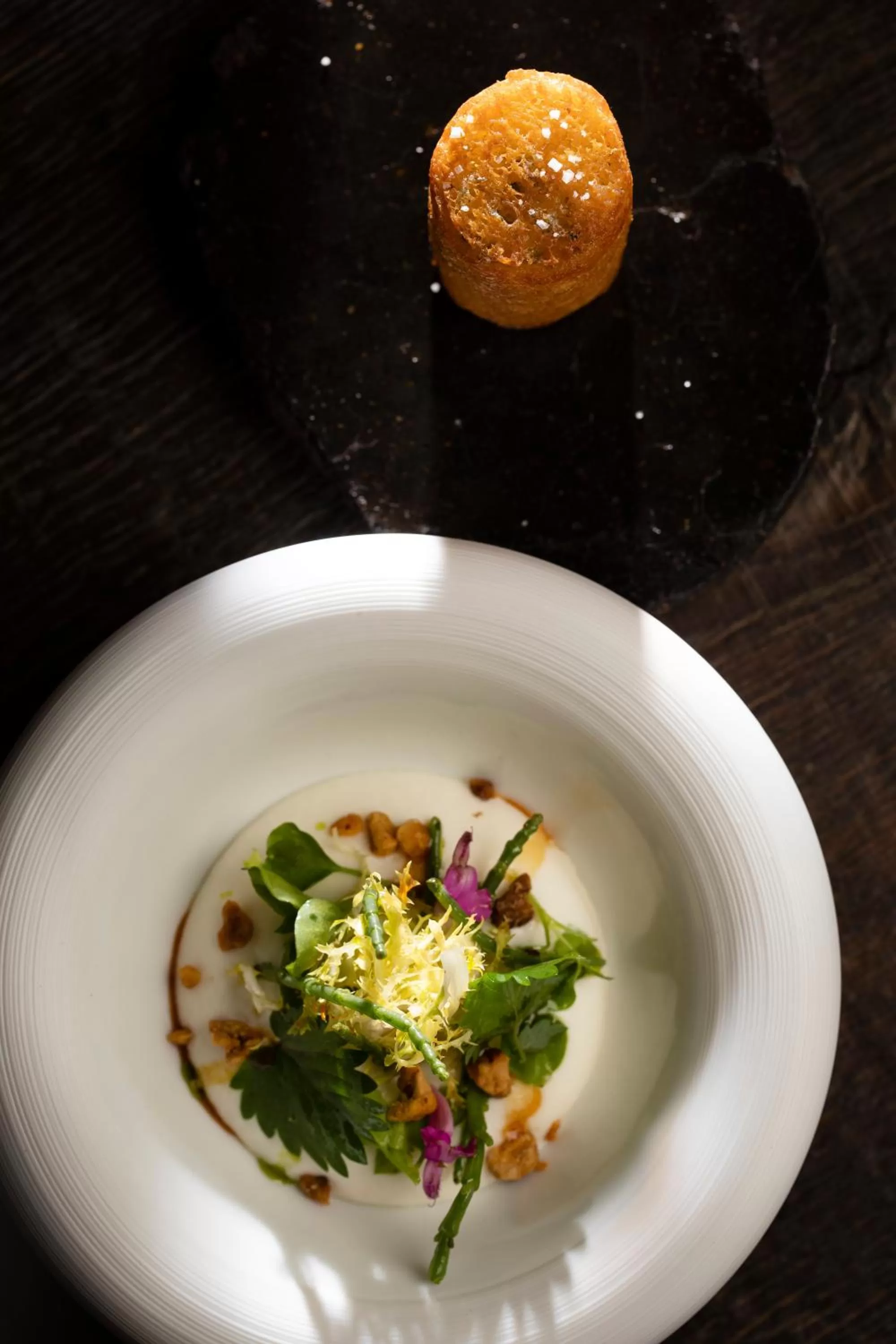 Food close-up in La Ferme Saint Simeon Hotel & Spa - Relais & Chateaux