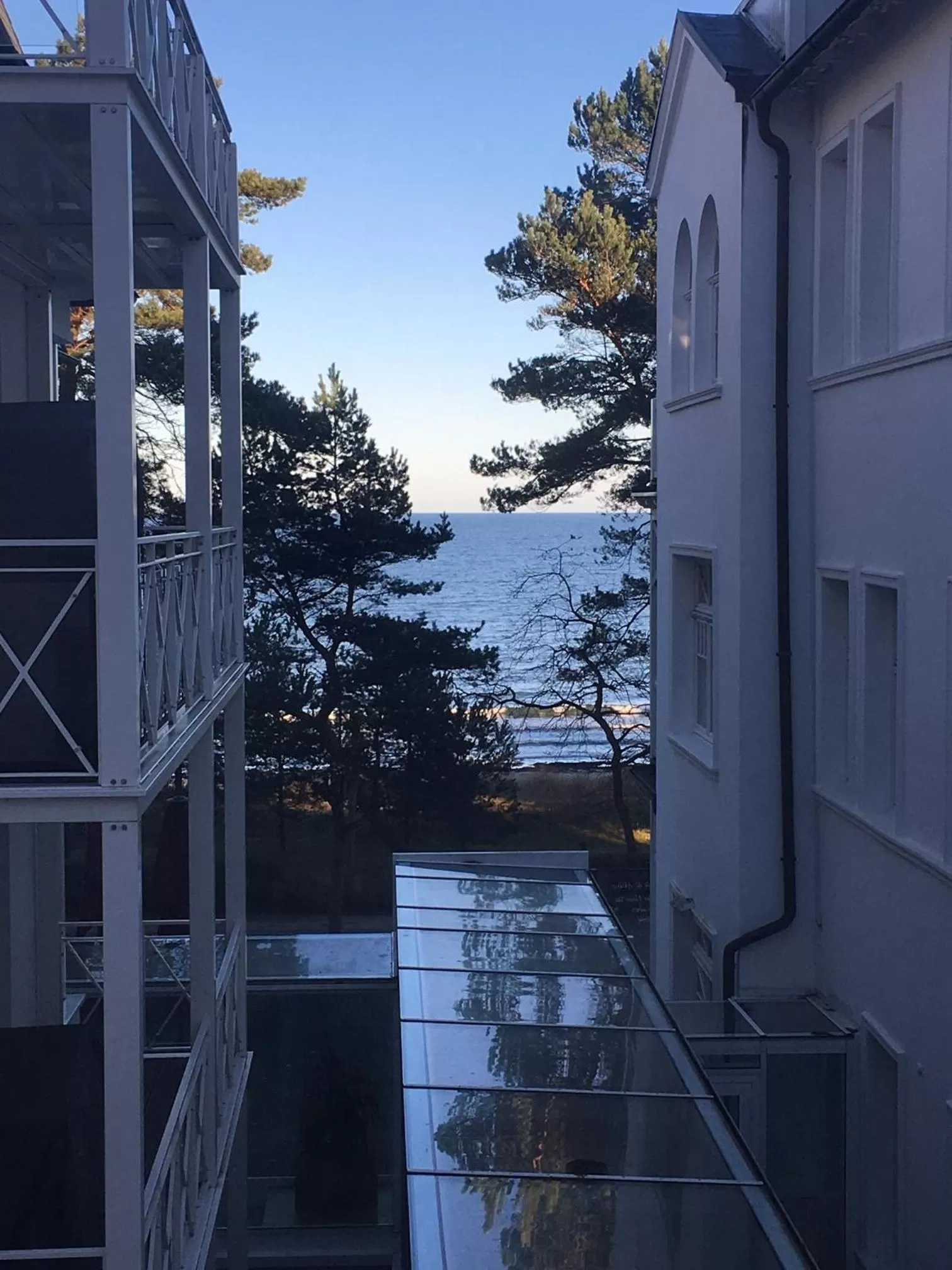 Sea view in Nymphe Strandhotel & Apartments