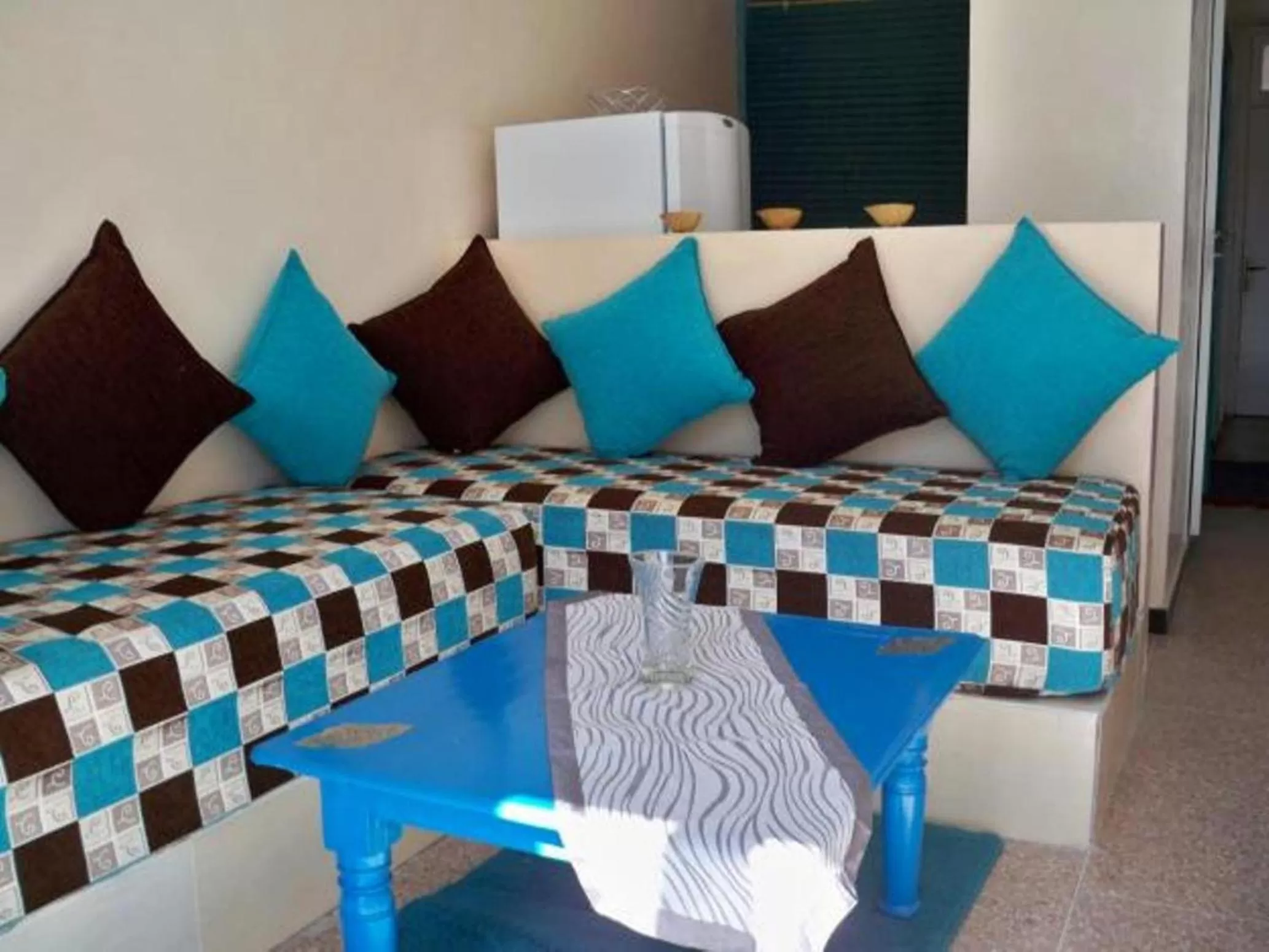 Living room, Bed in Residence Tafat