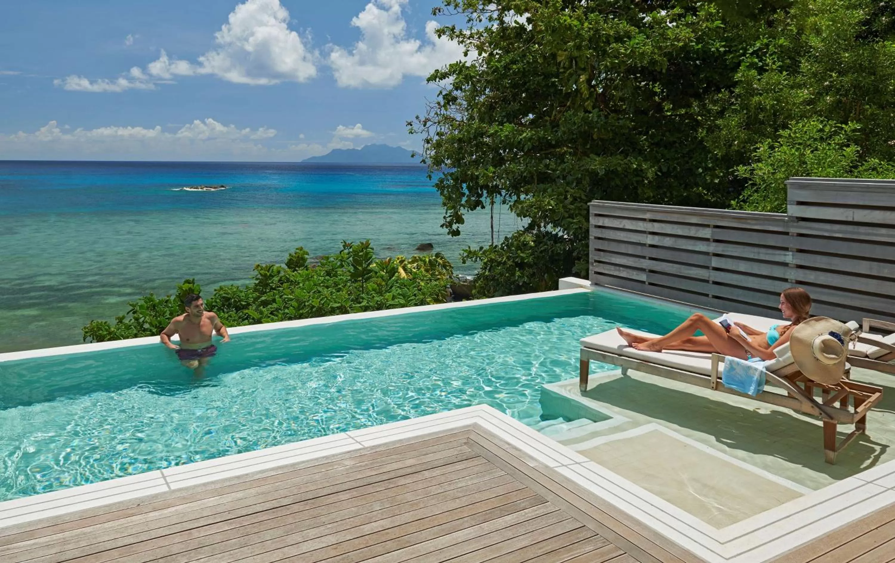 Pool view in Hilton Seychelles Northolme Resort & Spa