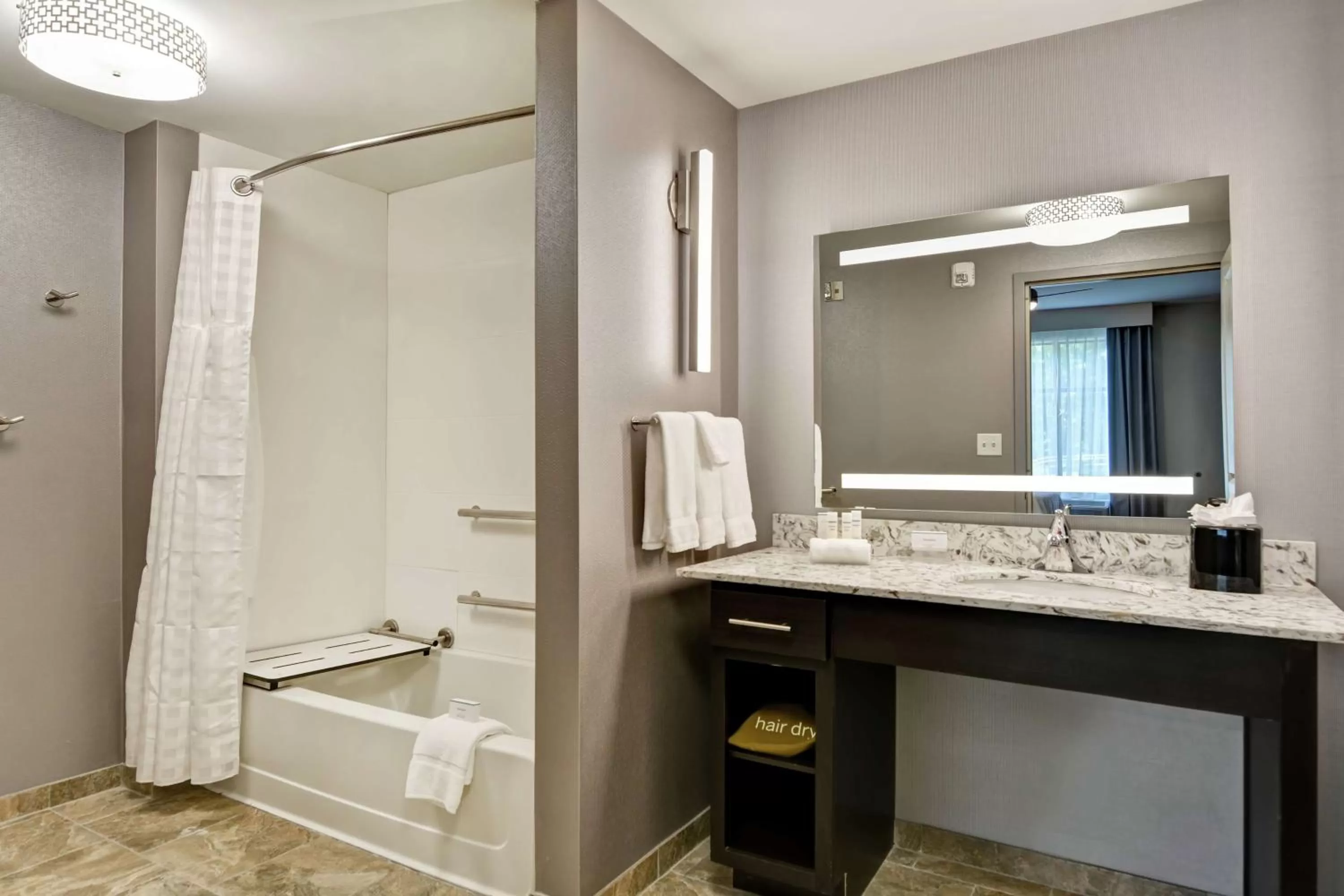 Bathroom in Homewood Suites By Hilton Poughkeepsie