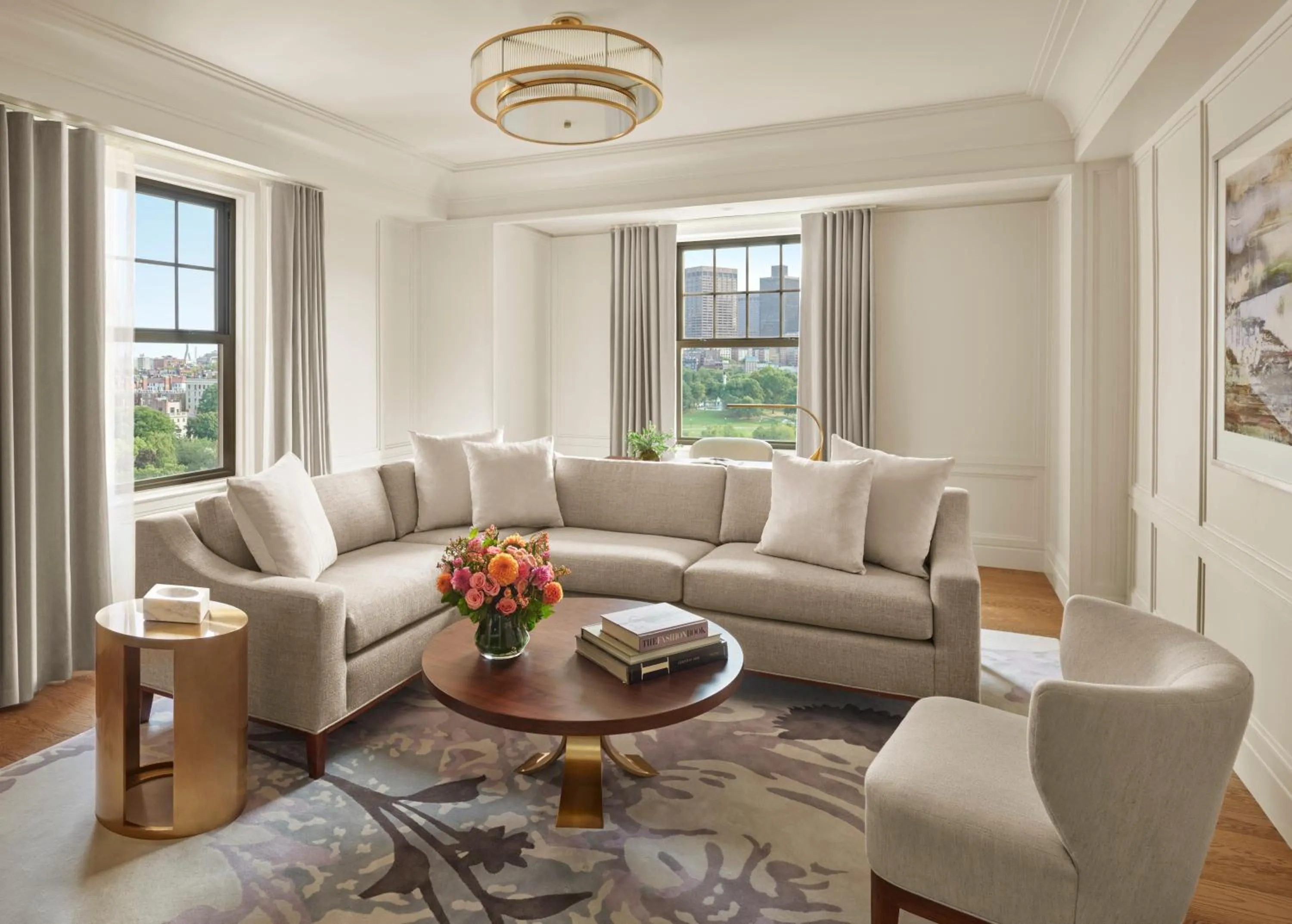 Living room in The Newbury Boston