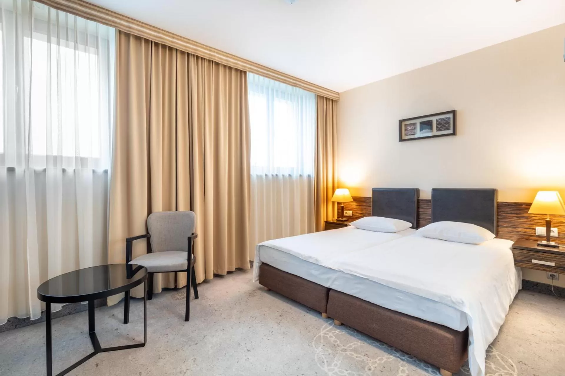 Bed in Qubus Hotel Gdańsk