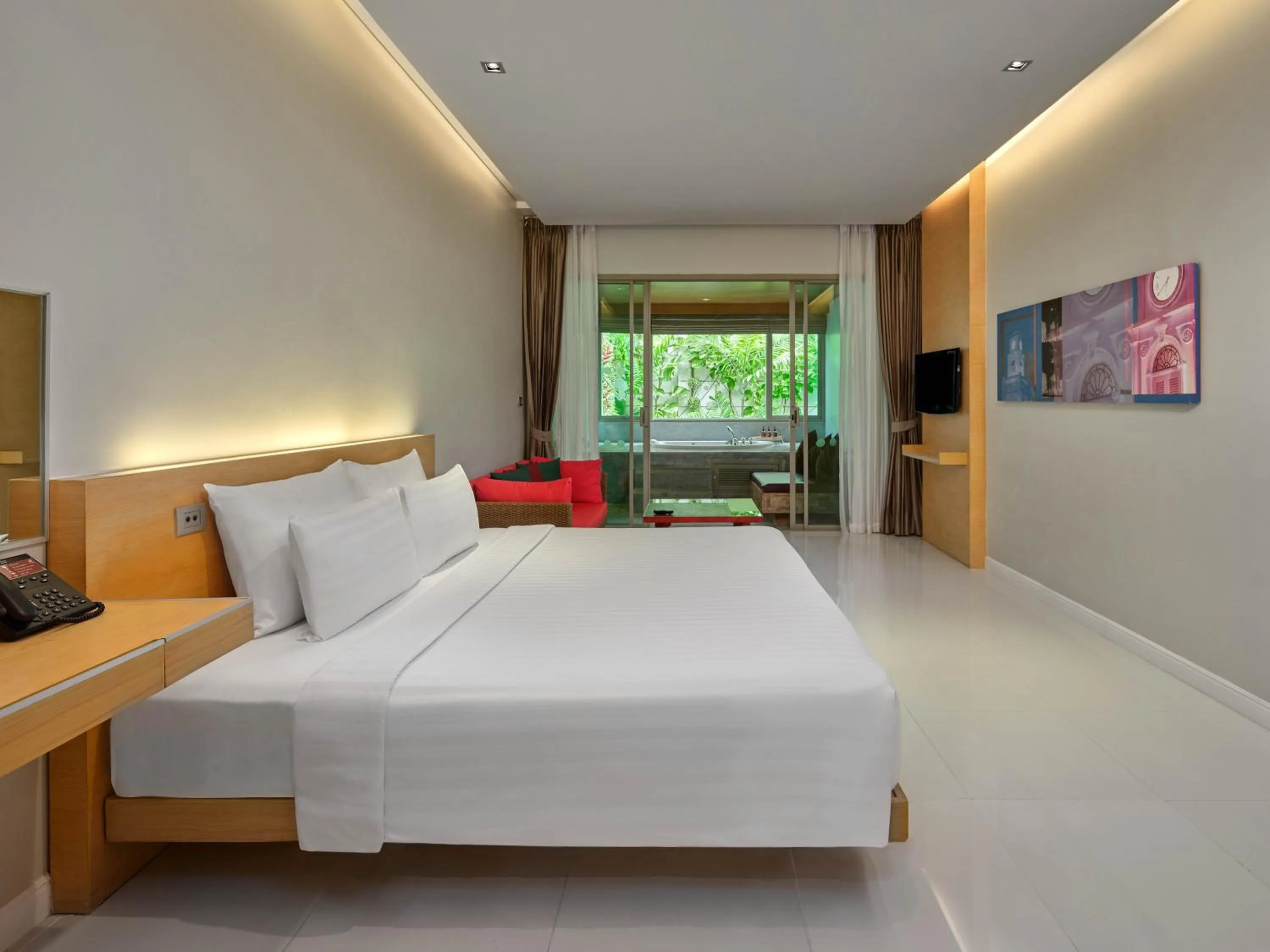 Bed in The Kee Resort & Spa