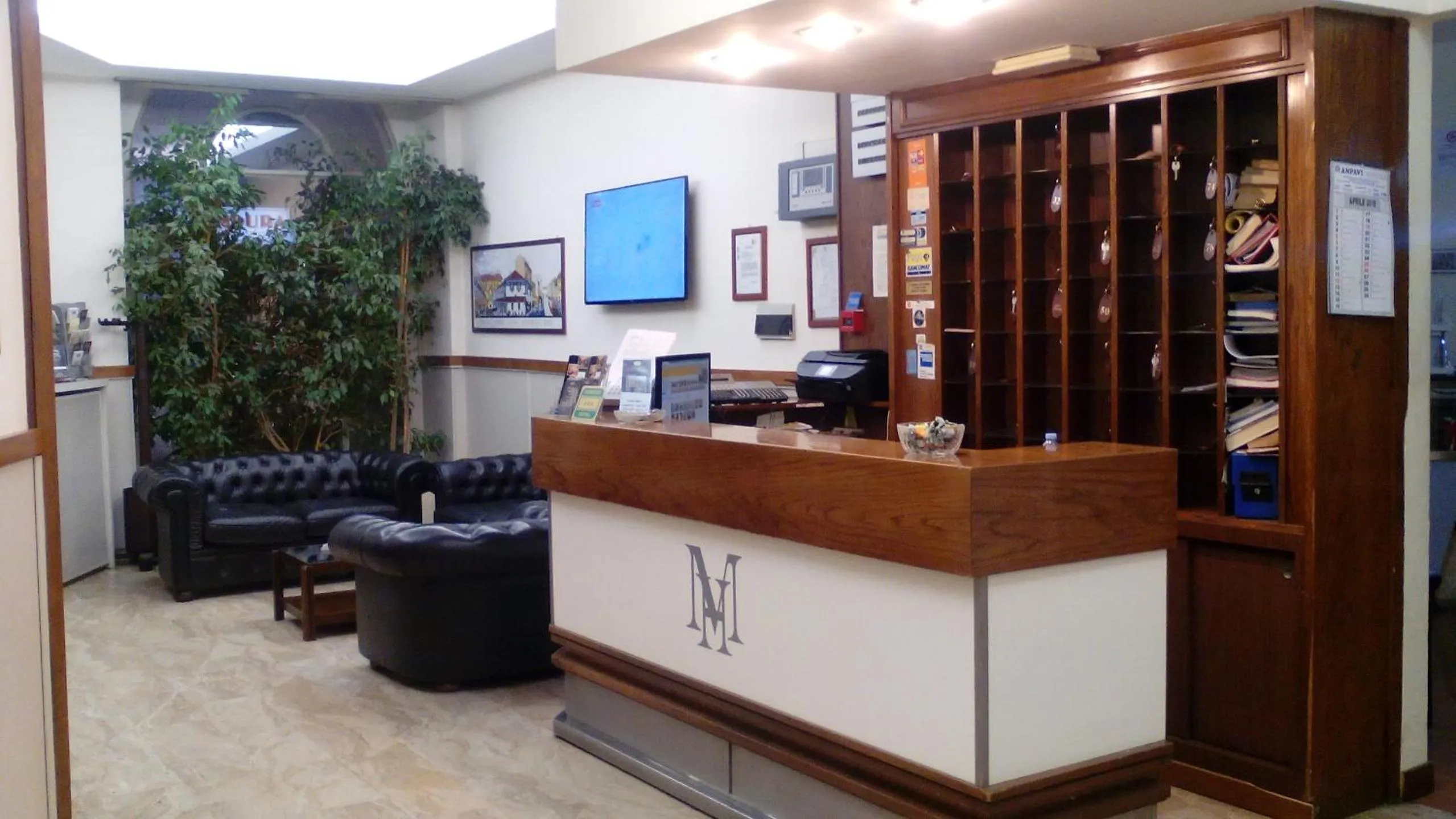 Lobby or reception in Hotel Minerva