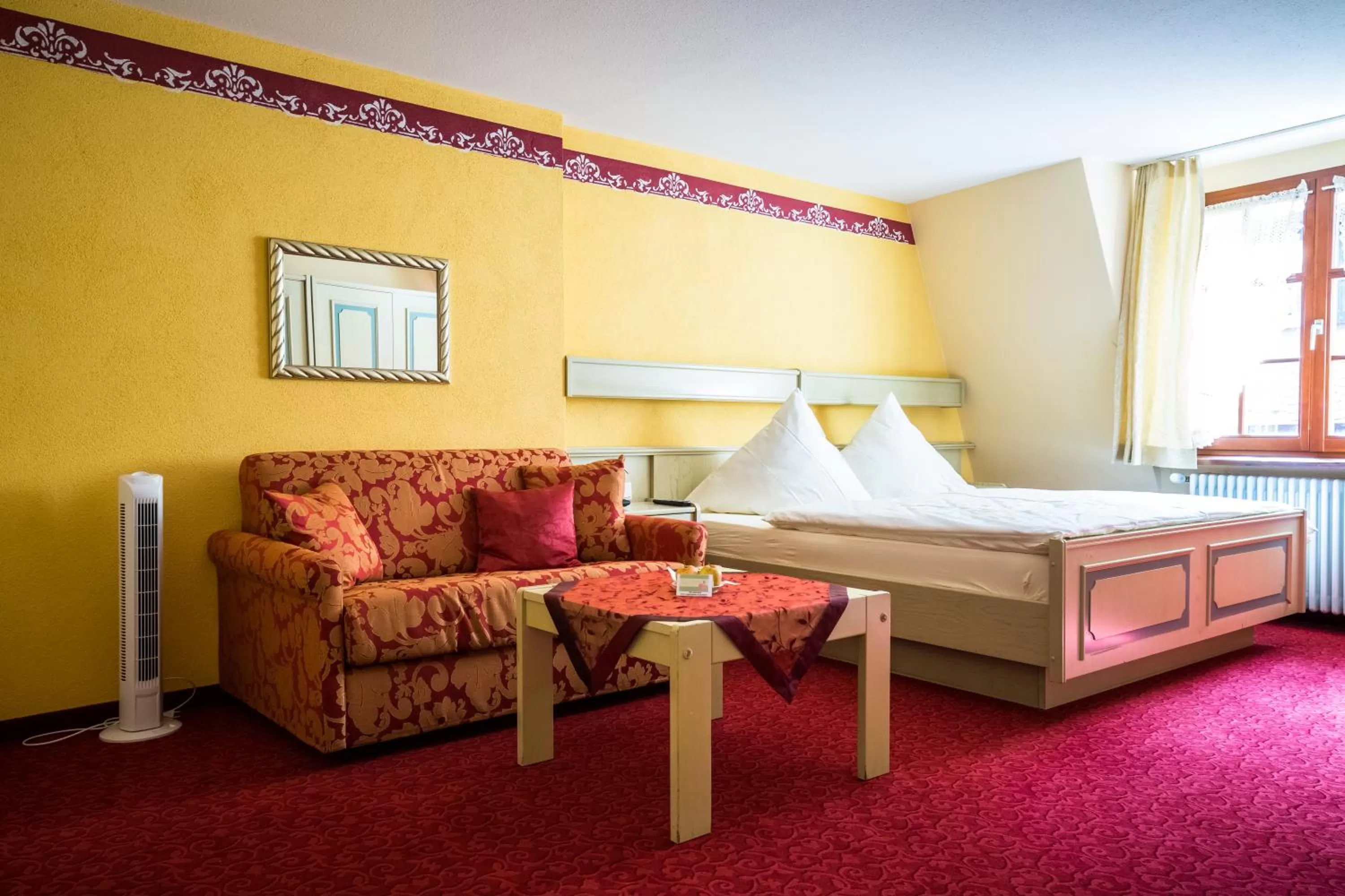 Photo of the whole room, Bed in Hotel Löwen-Weinstube